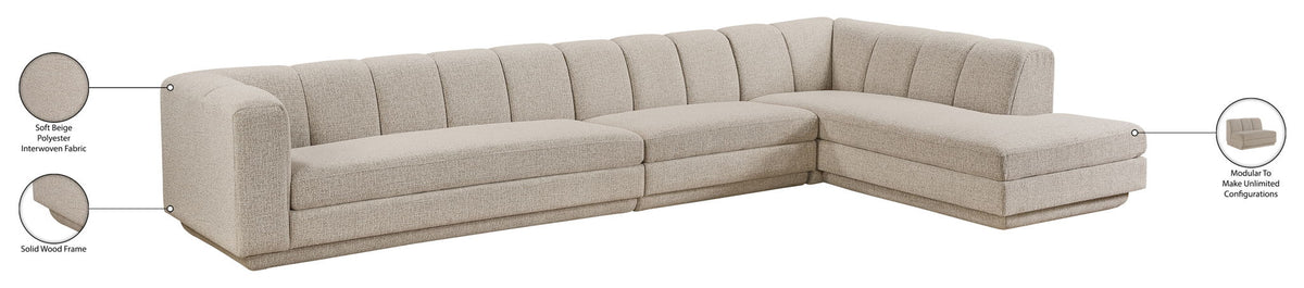 Modari - Sectional - Beige