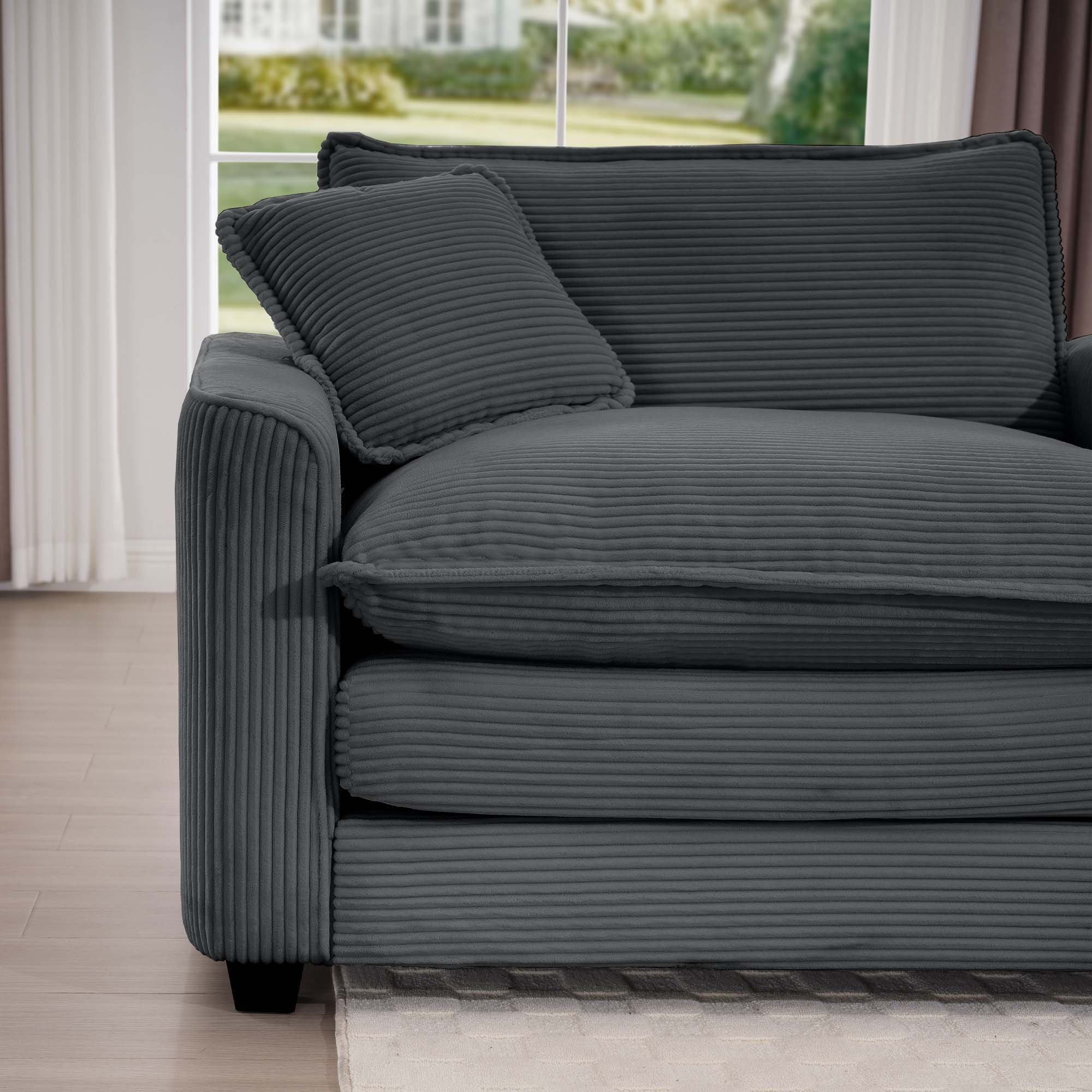 Elegant Oversized Sectional Sofa Set With Deep Seats And Flexible Layout