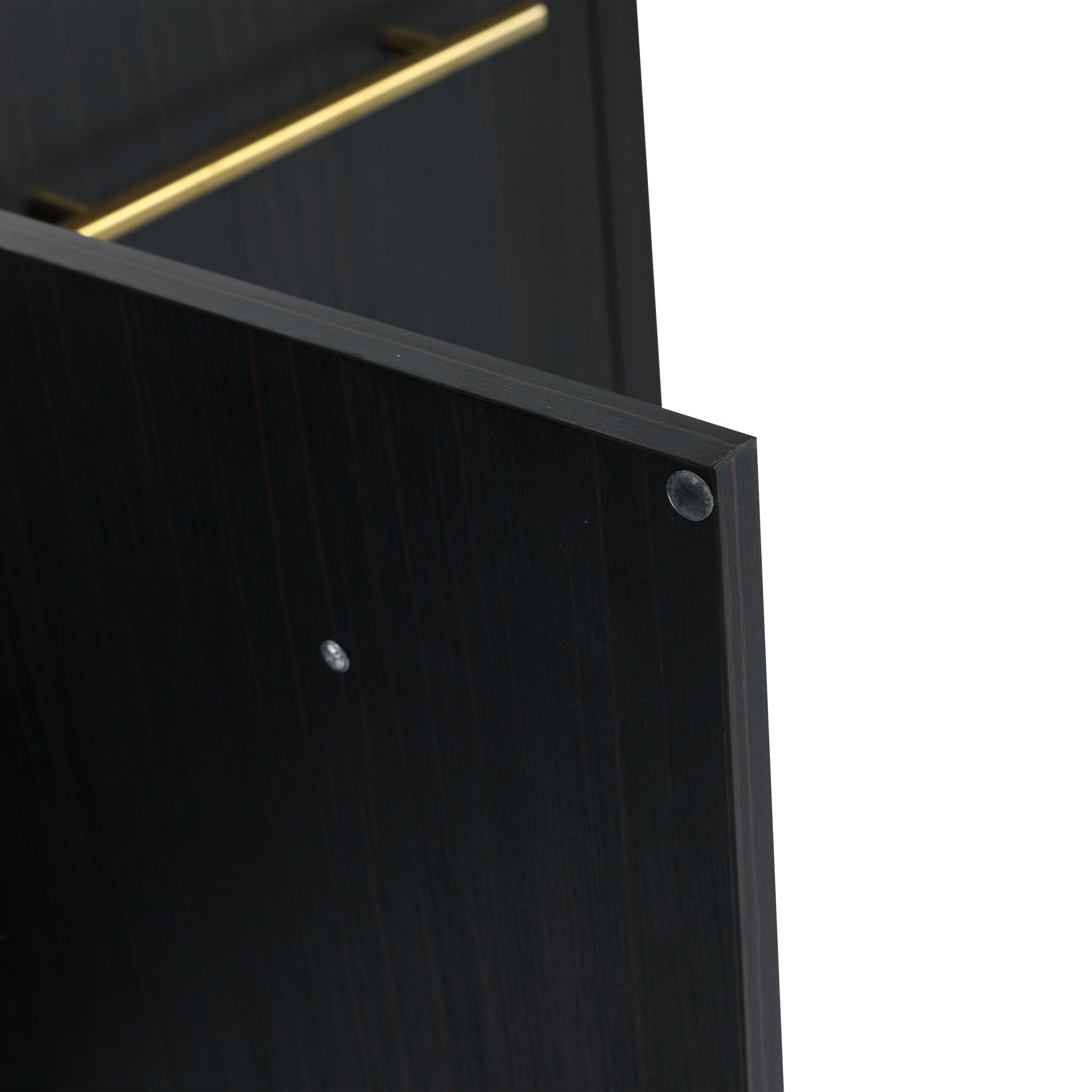 Modern Wall Mounted Bathroom Vanity With Left Sink And Storage Rack