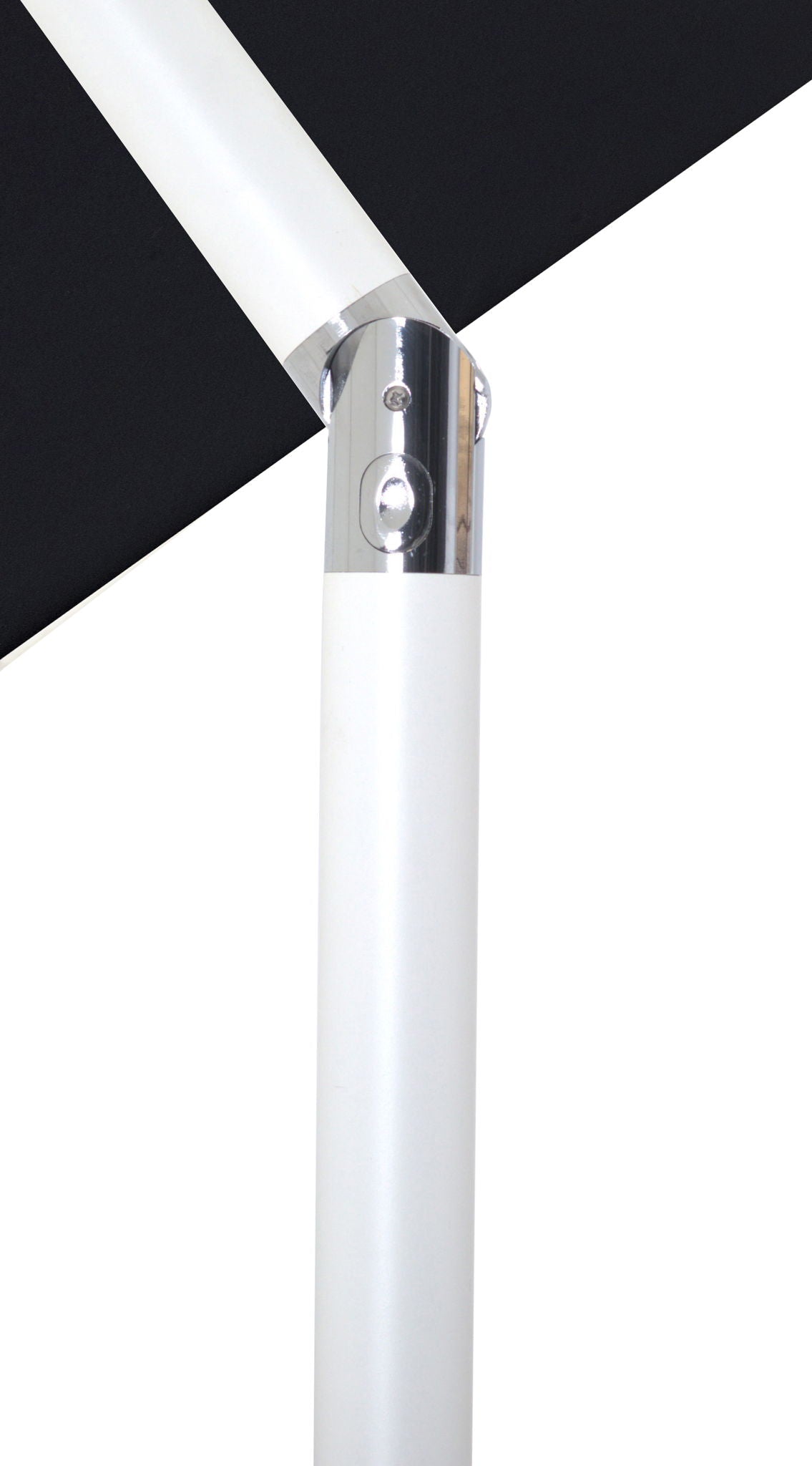 Fiji - Aluminum Patio Umbrella With Square Teak And White Base