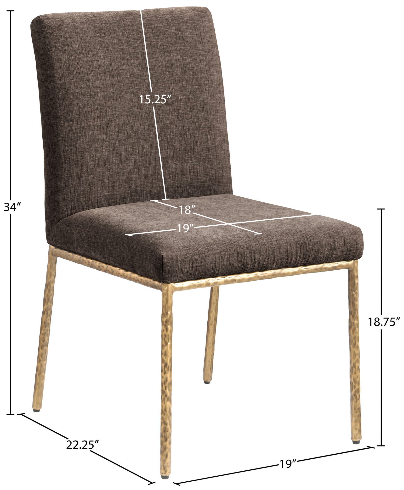 Reeves - Dining Side Chair (Set of 2) - Gold Base