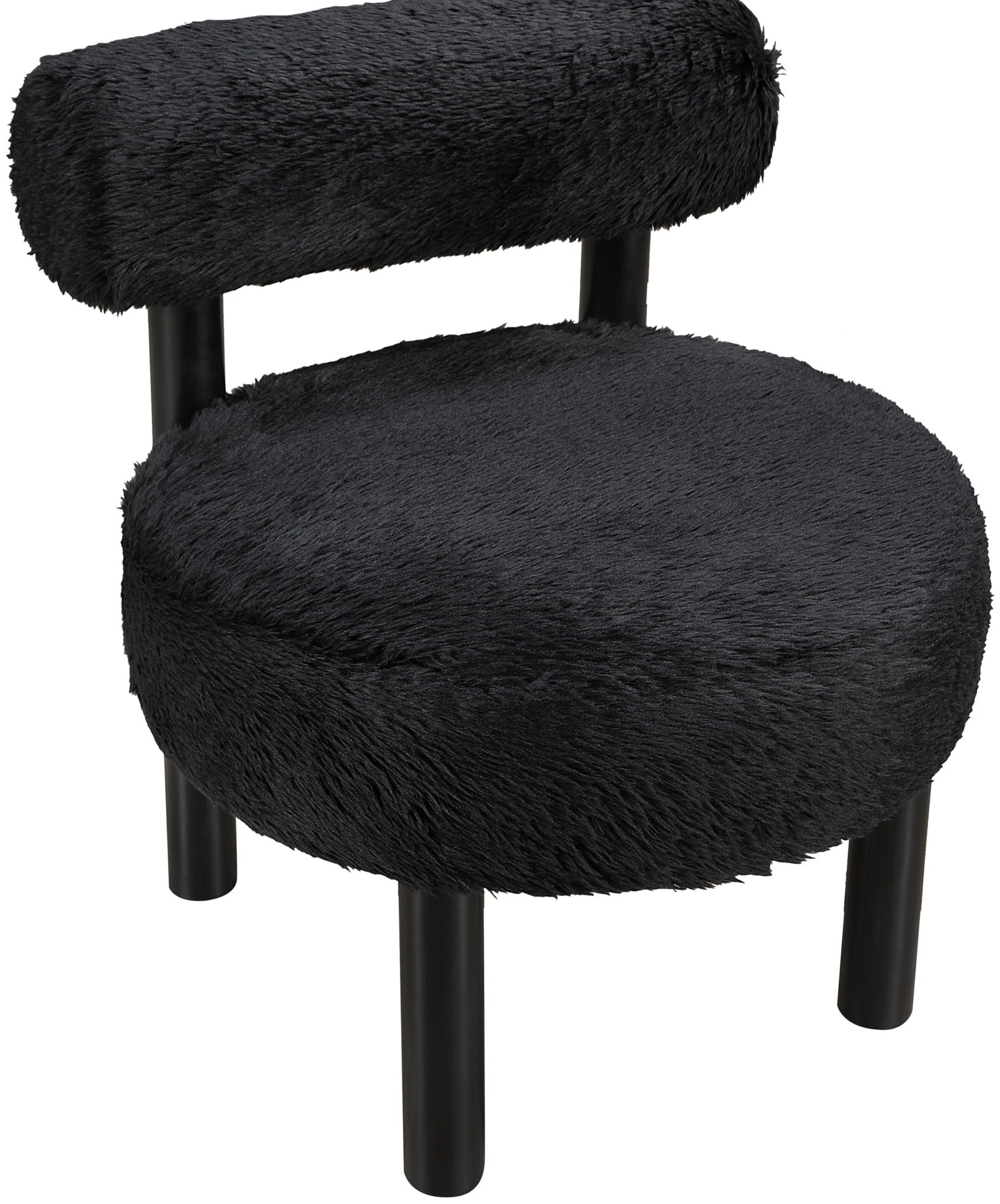 Ambre - Vegan Shearling Fabric Upholstered Accent Chair
