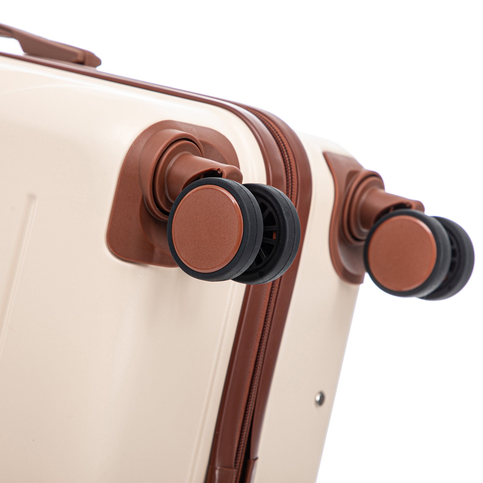 Hard Shell Luggage With Scratch Resistant Surface, 4 Wheels, Combination Lock & Side Hooks