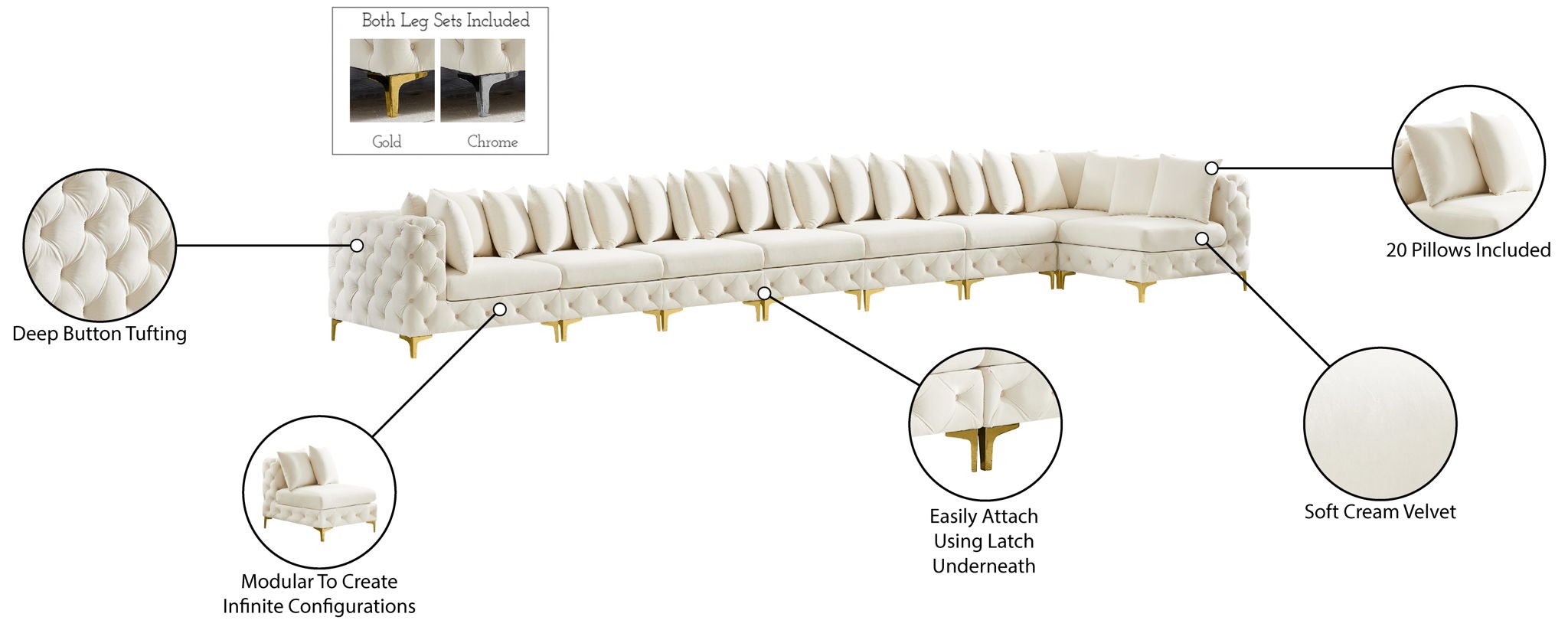 Tremblay - 8 Piece Modular Sectional
