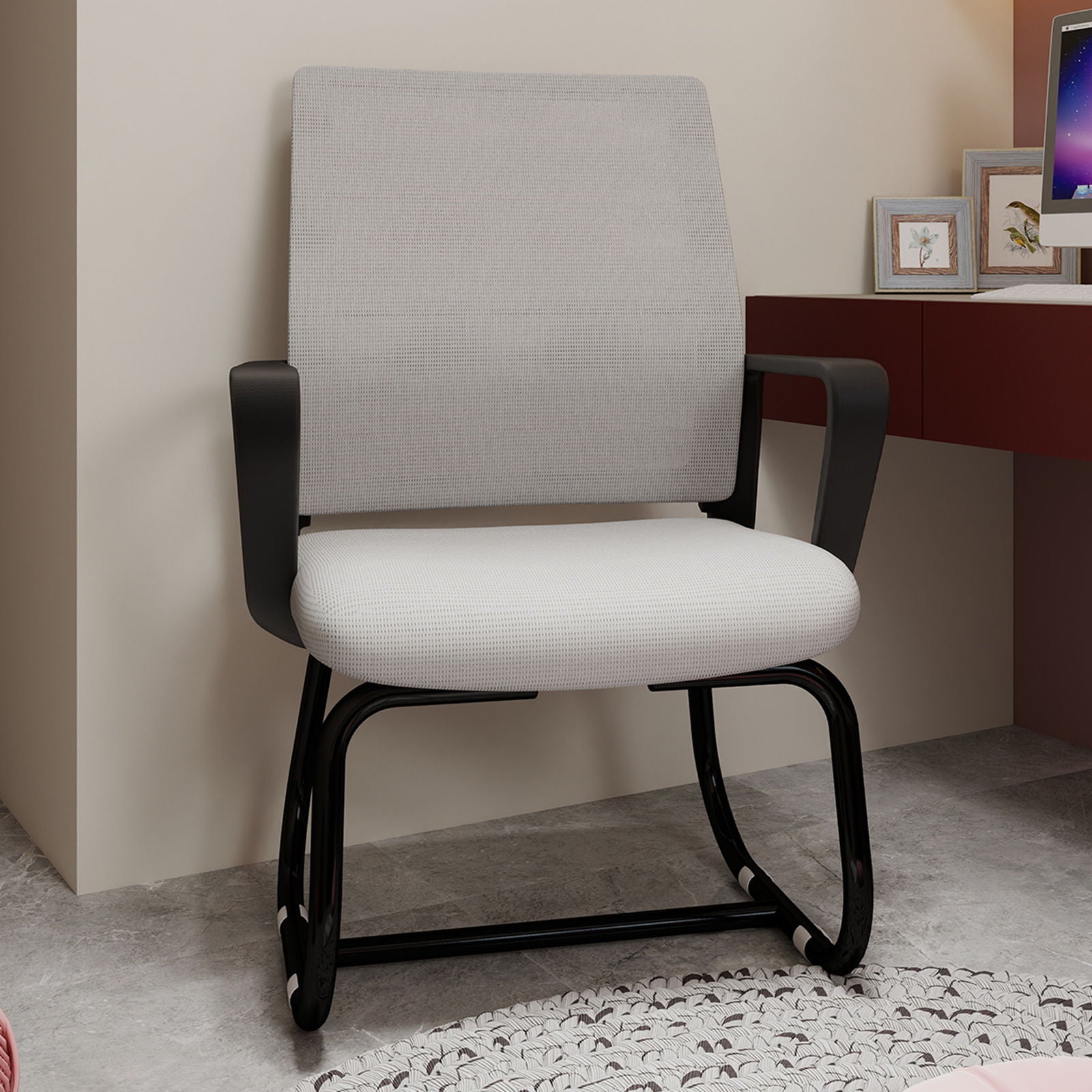 Minimalist Office Chair & Soft Backrest