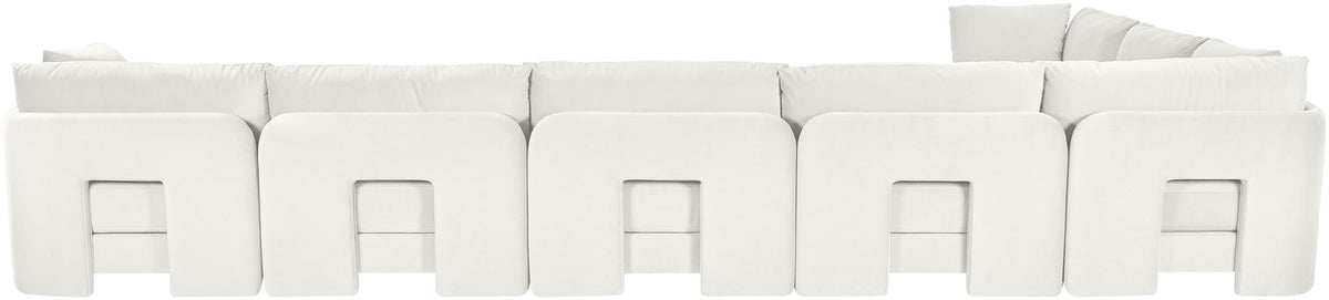 Hammond - Velvet Performance Fabric Upholstered 7 Piece Sectional