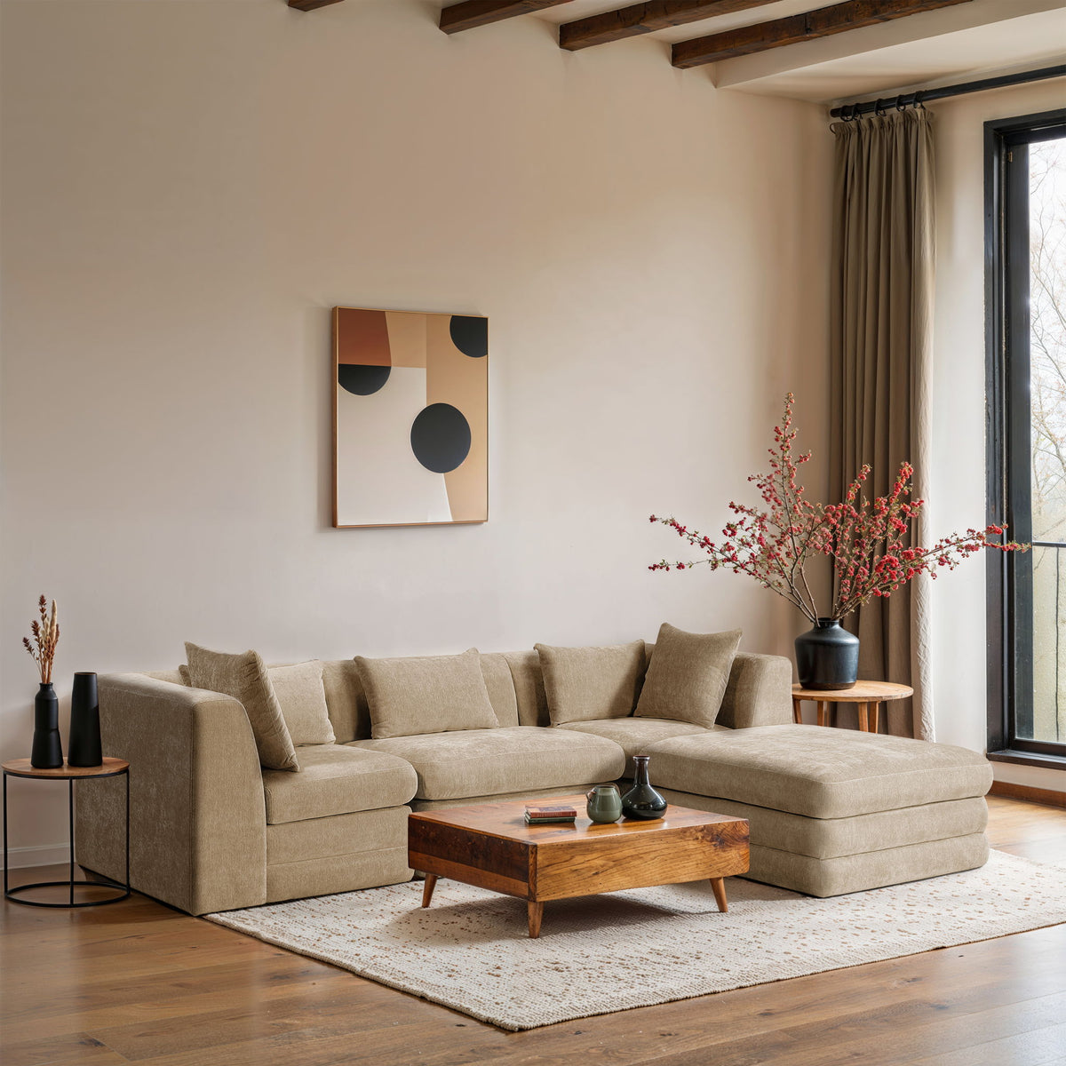 Stellar - 4 Piece Upholstered Modular Sectional