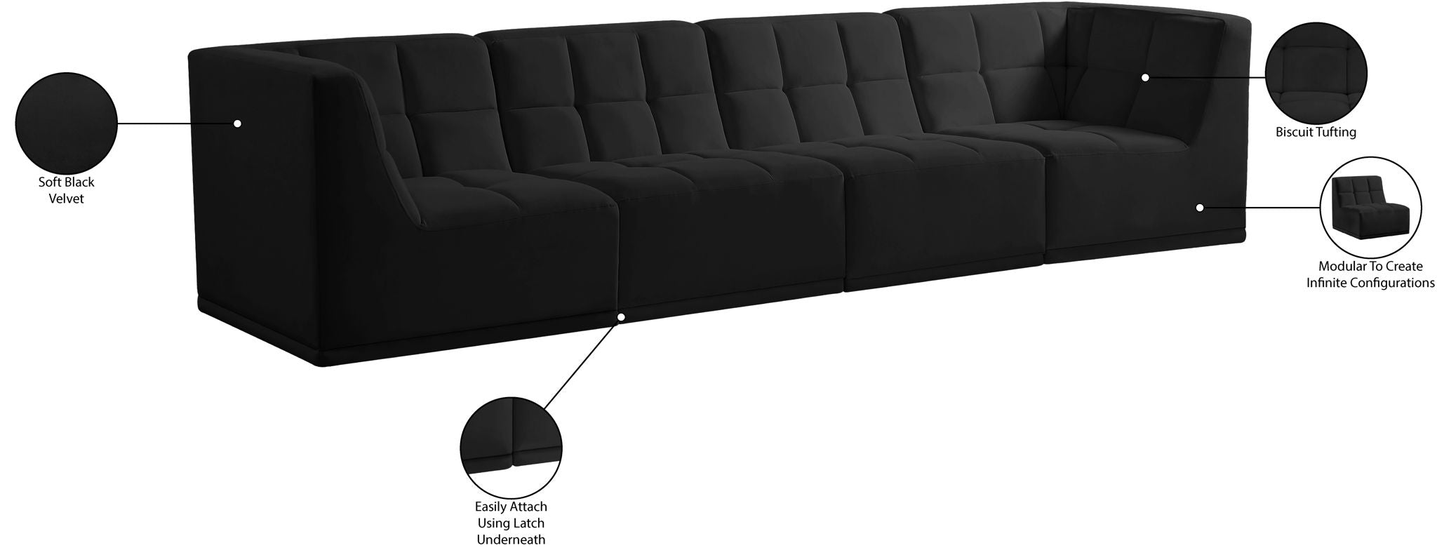 Relax - Modular Sofa - 4 Seats