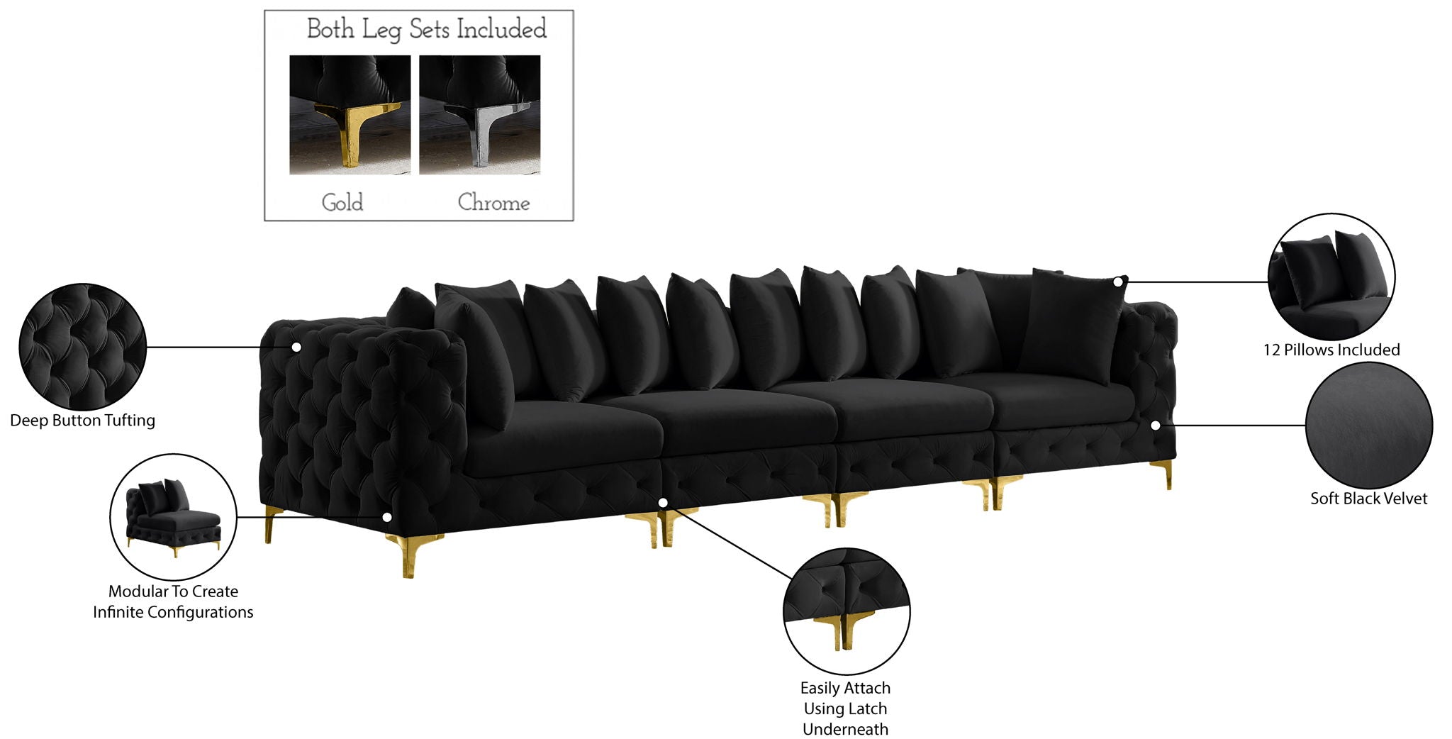 Tremblay - Modular Sofa - 4 Seats