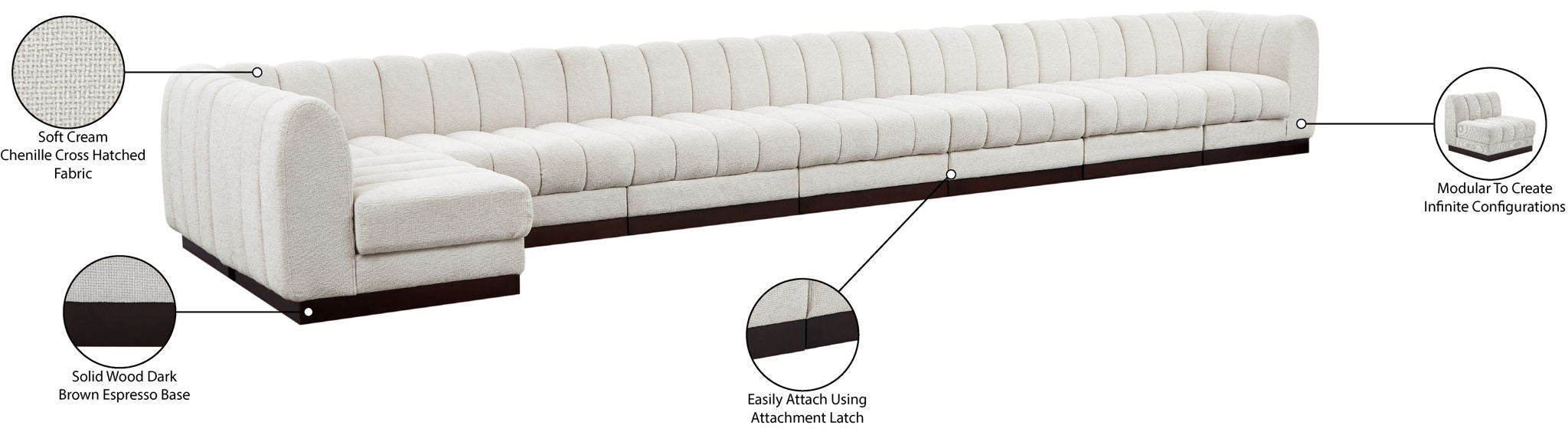 Quinn - 8 Piece Modular Sectional