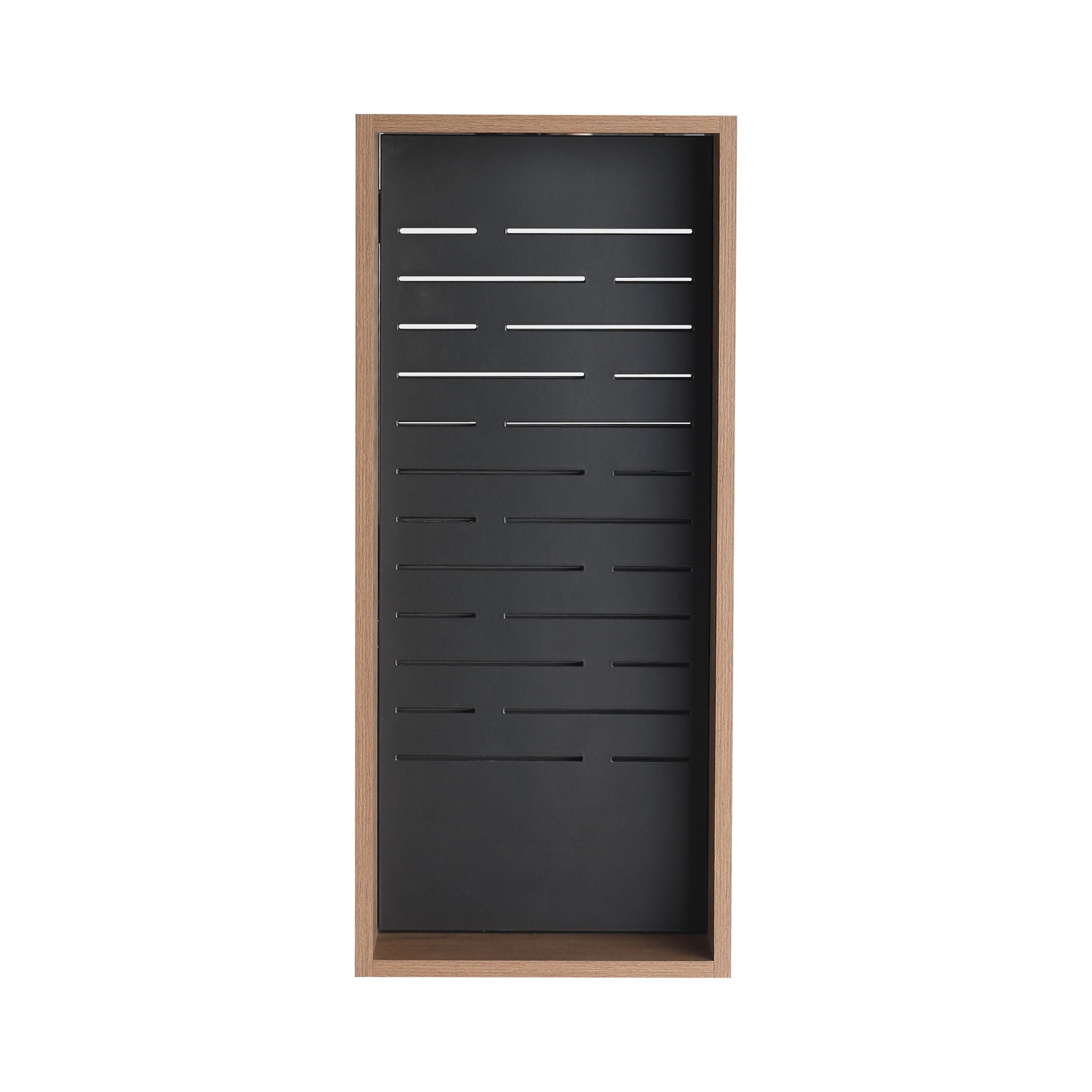 Wall Mounted Storage Cabinet With 4 Diy Accessories - Imitative Oak