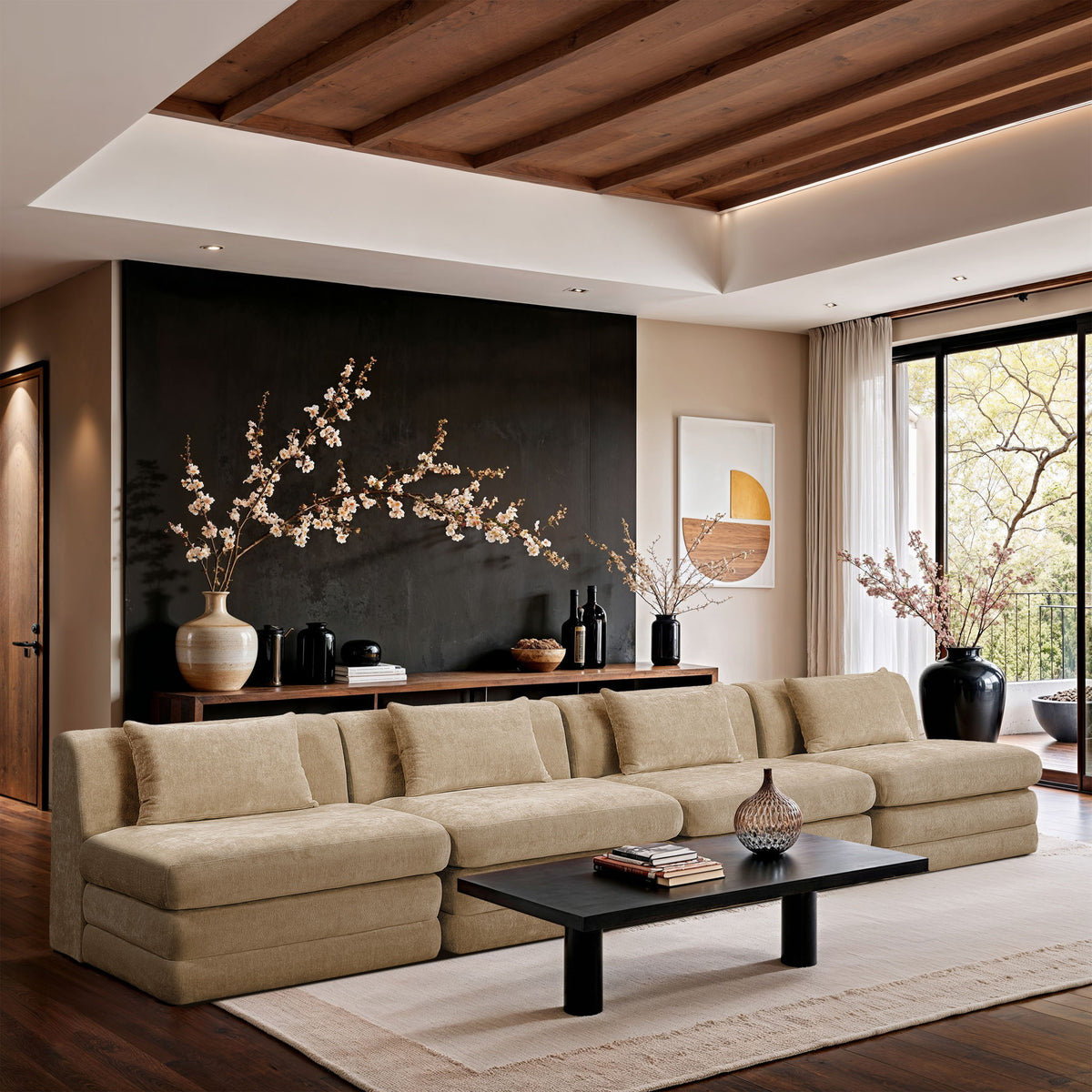 Stellar - 4 Piece Upholstered Modular Sectional