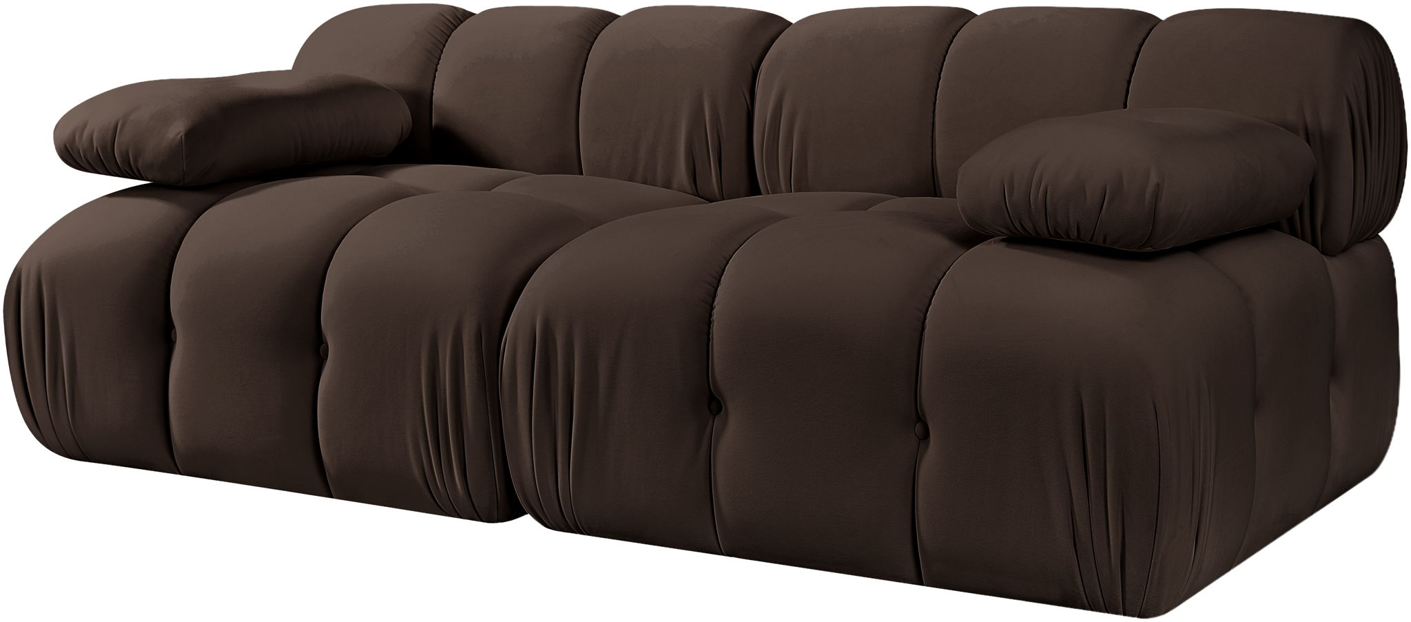 Orin - Velvet Performance Fabric Upholstered 2 Piece Modular Sofa
