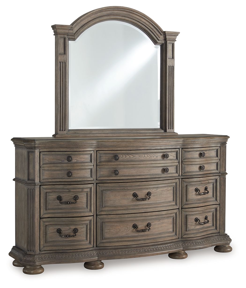 Ardenfield - Dresser And Mirror - Light Brown