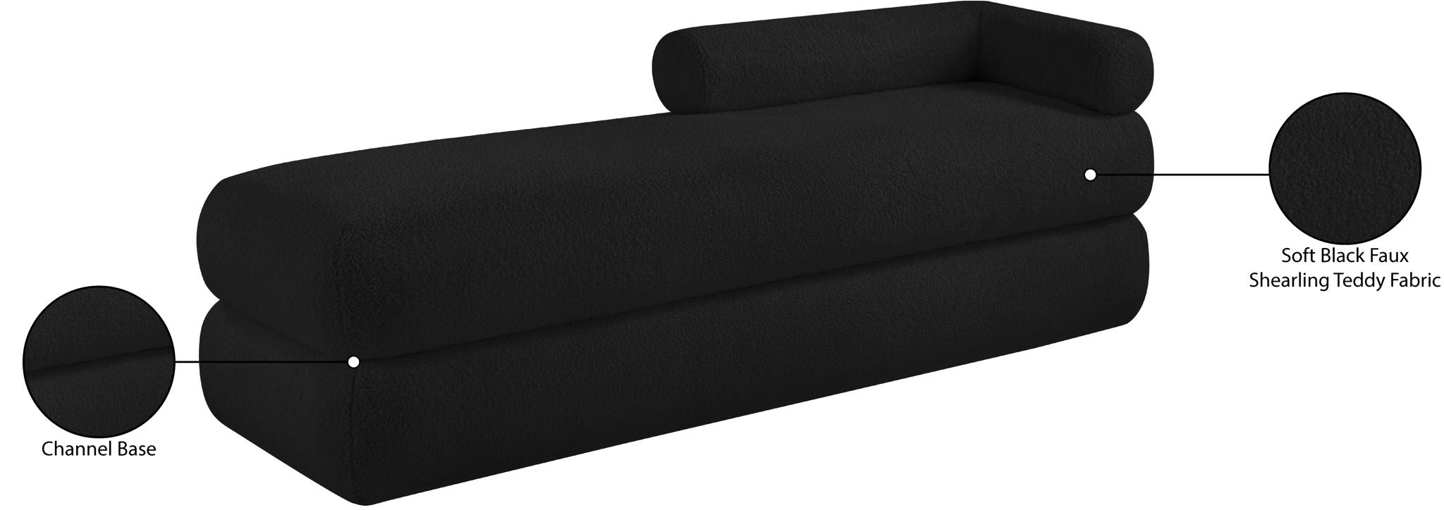 Kennedy - Teddy Fabric Bench