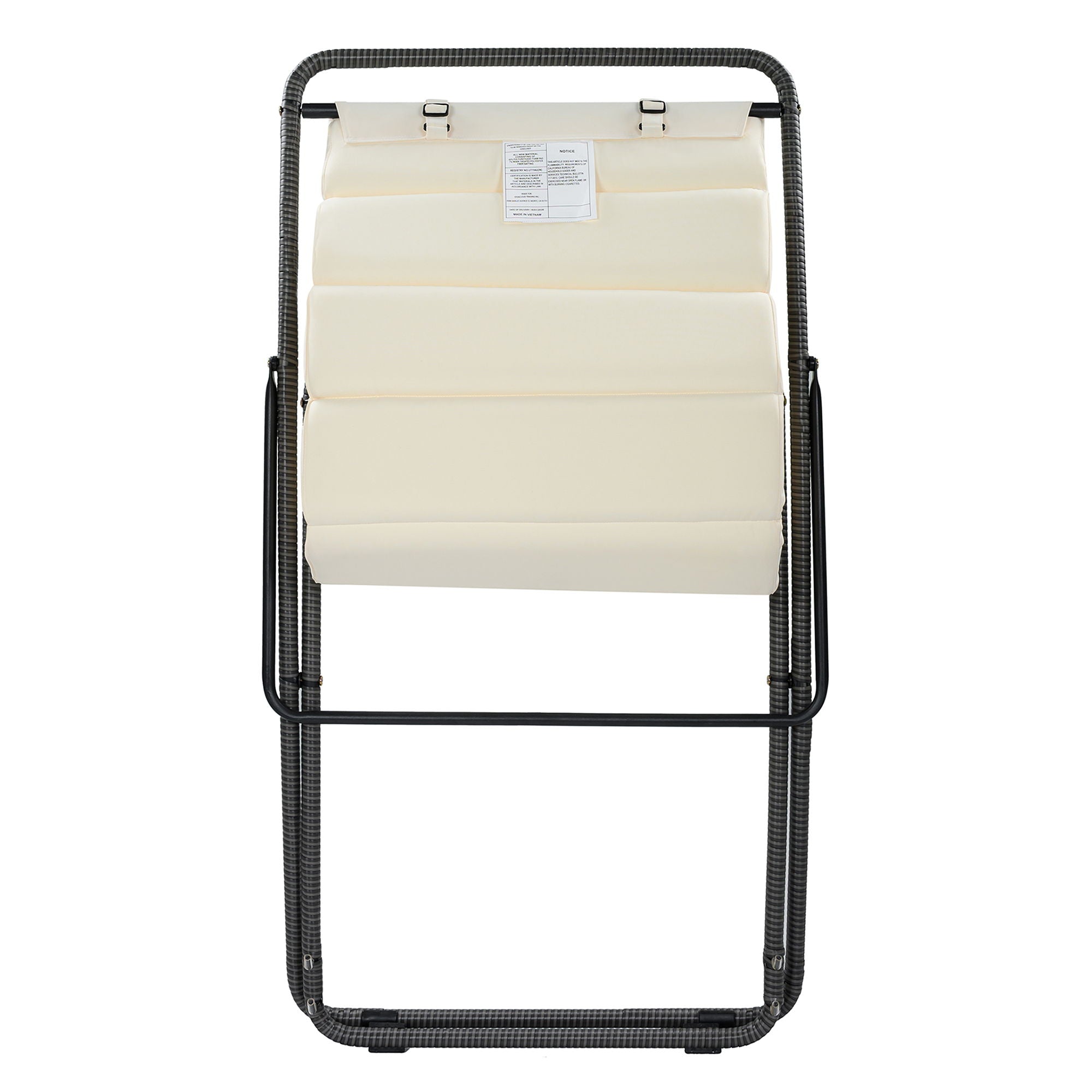 Outdoor Folding Chair With Adjustable Backrest (Set of 2)