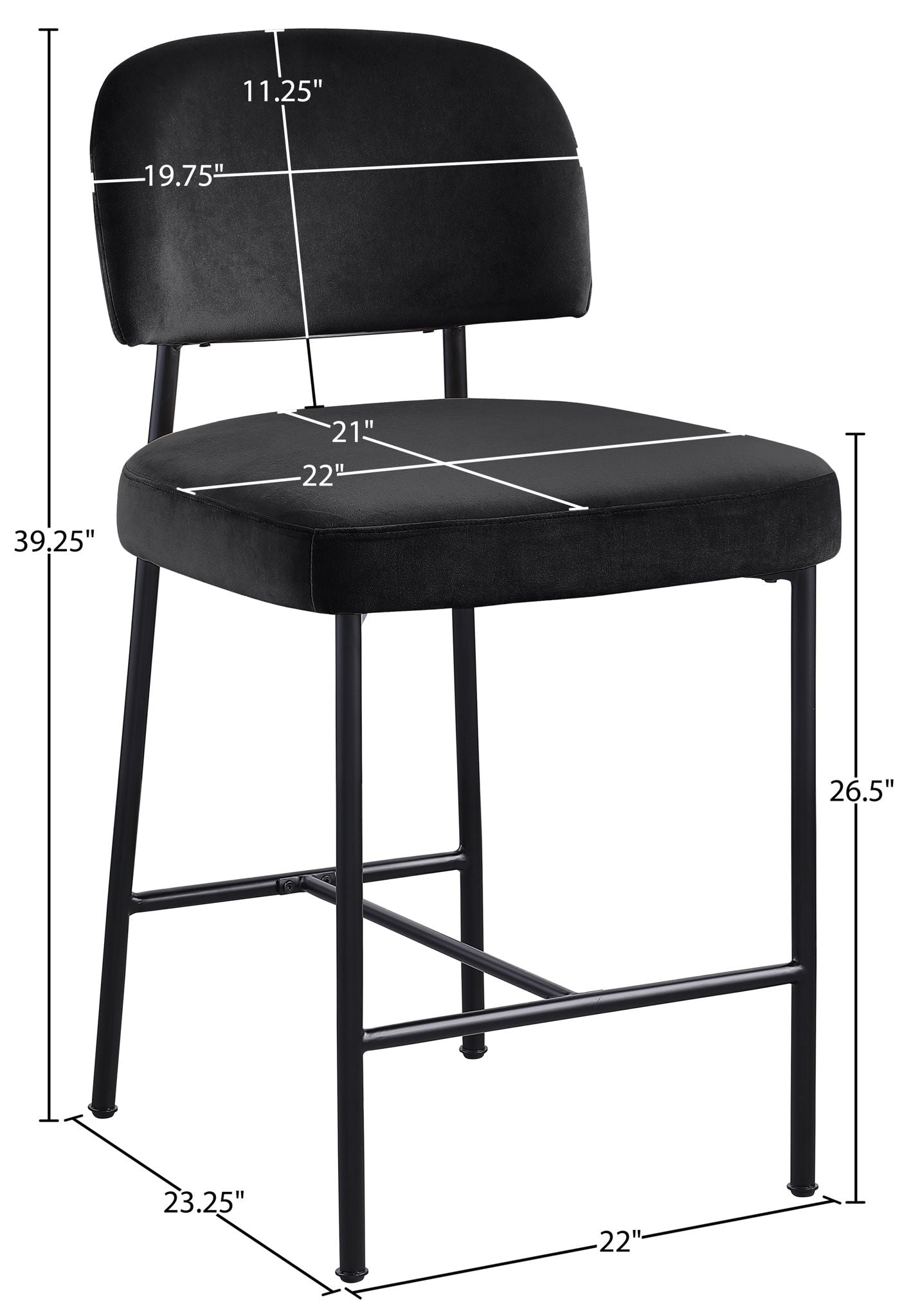 Zarelle - Performance Fabric Upholstered Counter Stool (Set of 2)