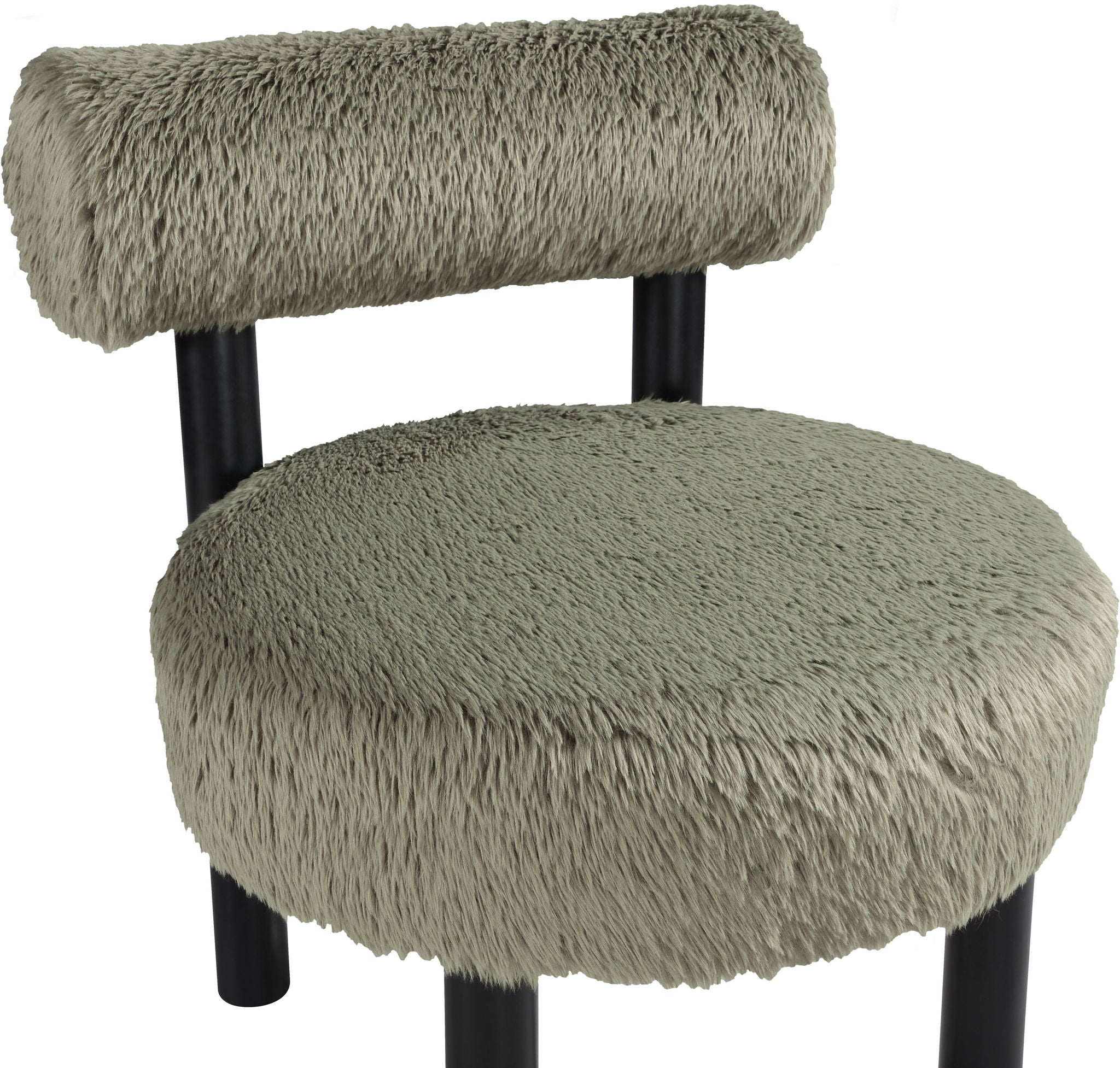 Ambre - Vegan Shearling Fabric Upholstered Accent Chair
