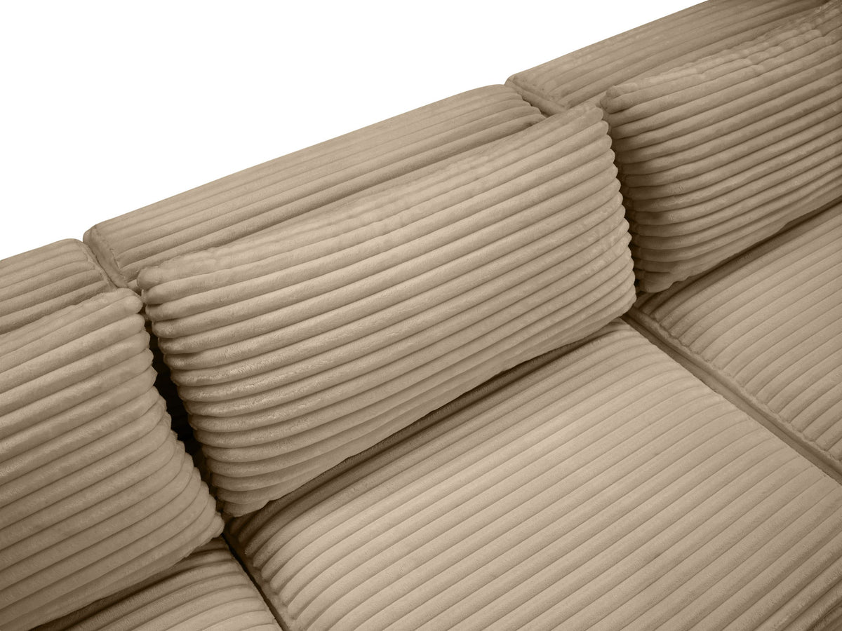 Shaggy - Fabric 6 Piece Modular Sectional With Chaise And Ottoman