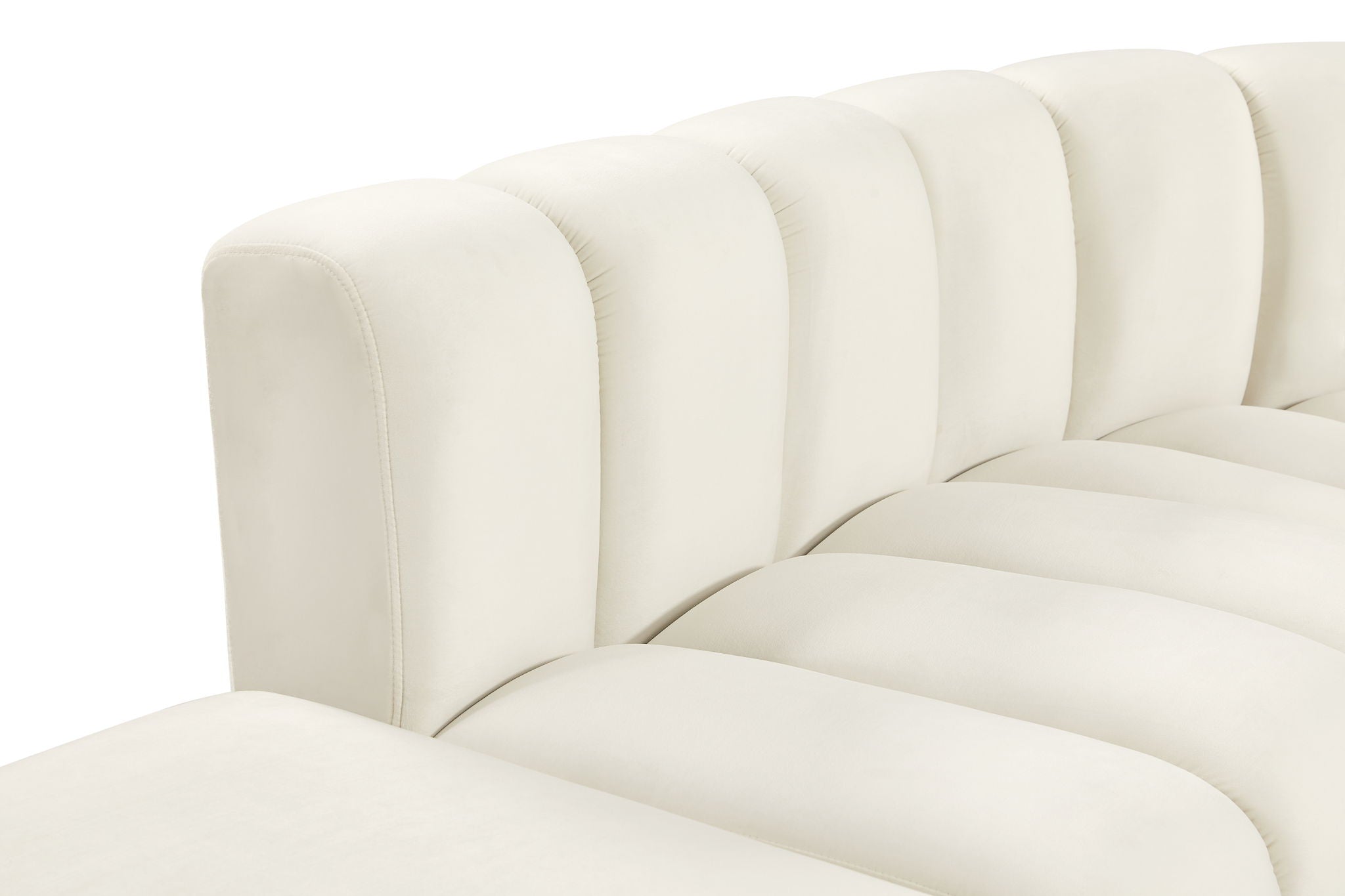Arc - Velvet 5 Piece Corner Modular Sofa