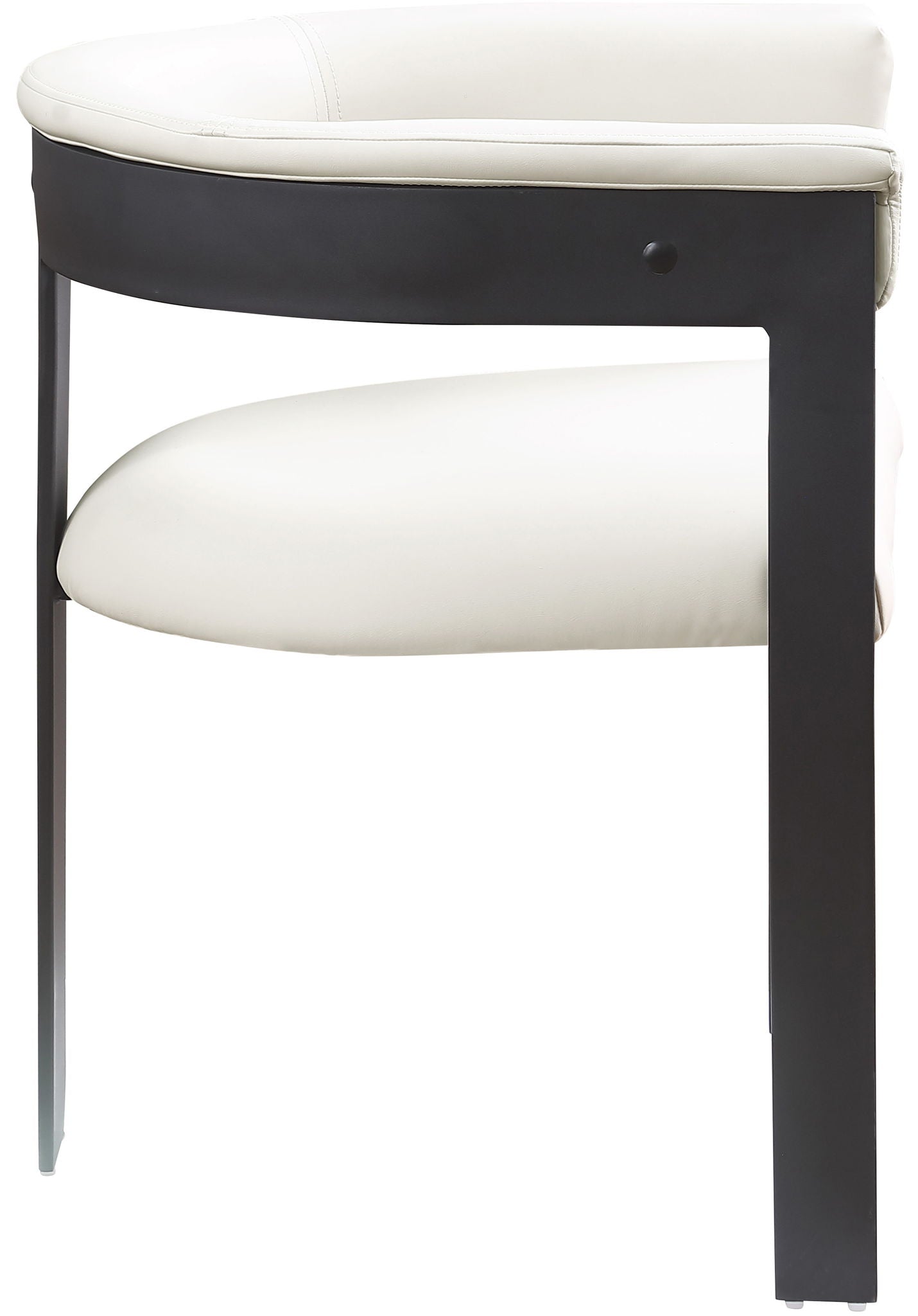 Romeo - Faux Leather Dining Chair With Black Base (Set of 2)