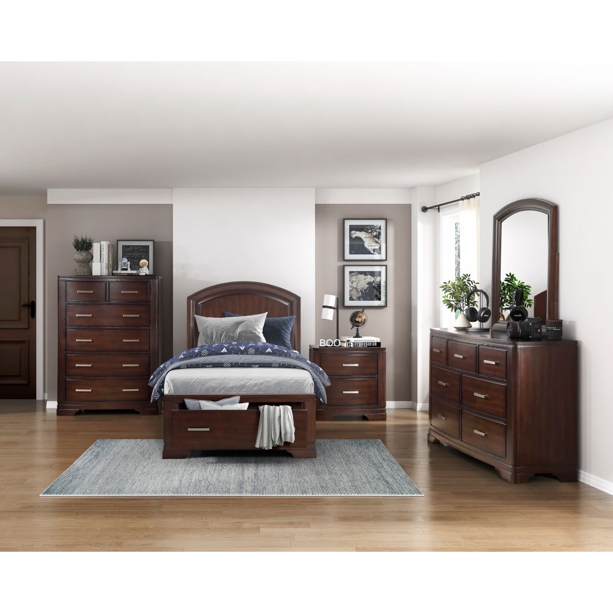 Hudson - Platform Bed With Storage Footboard