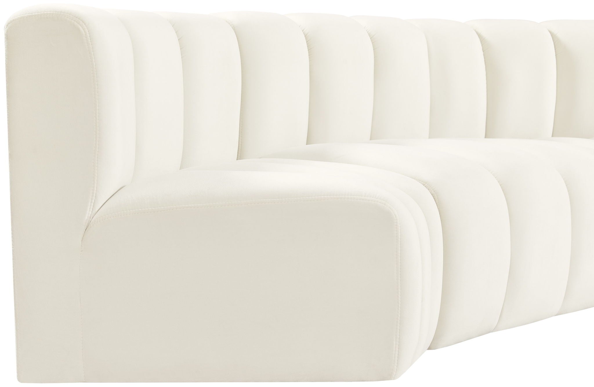 Arc - Velvet 4 Piece Corner Modular Sofa