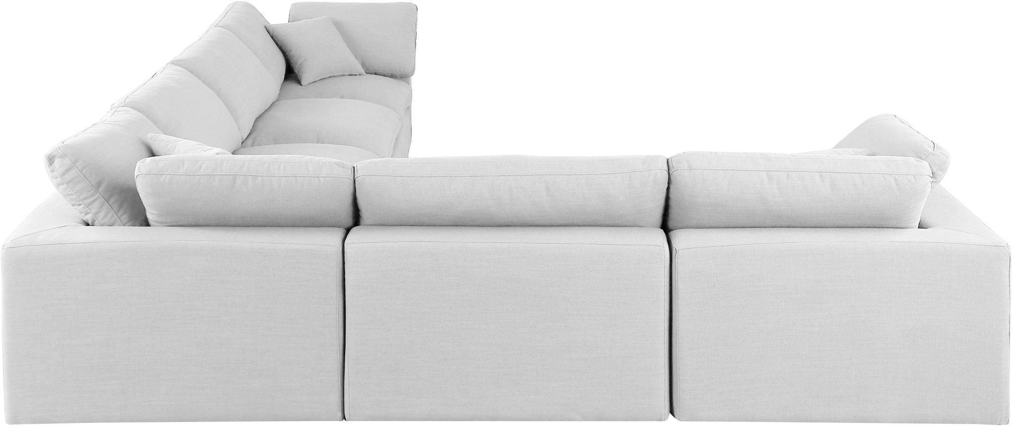 Comfy - 6 Piece Linen Modular Corner Sectional
