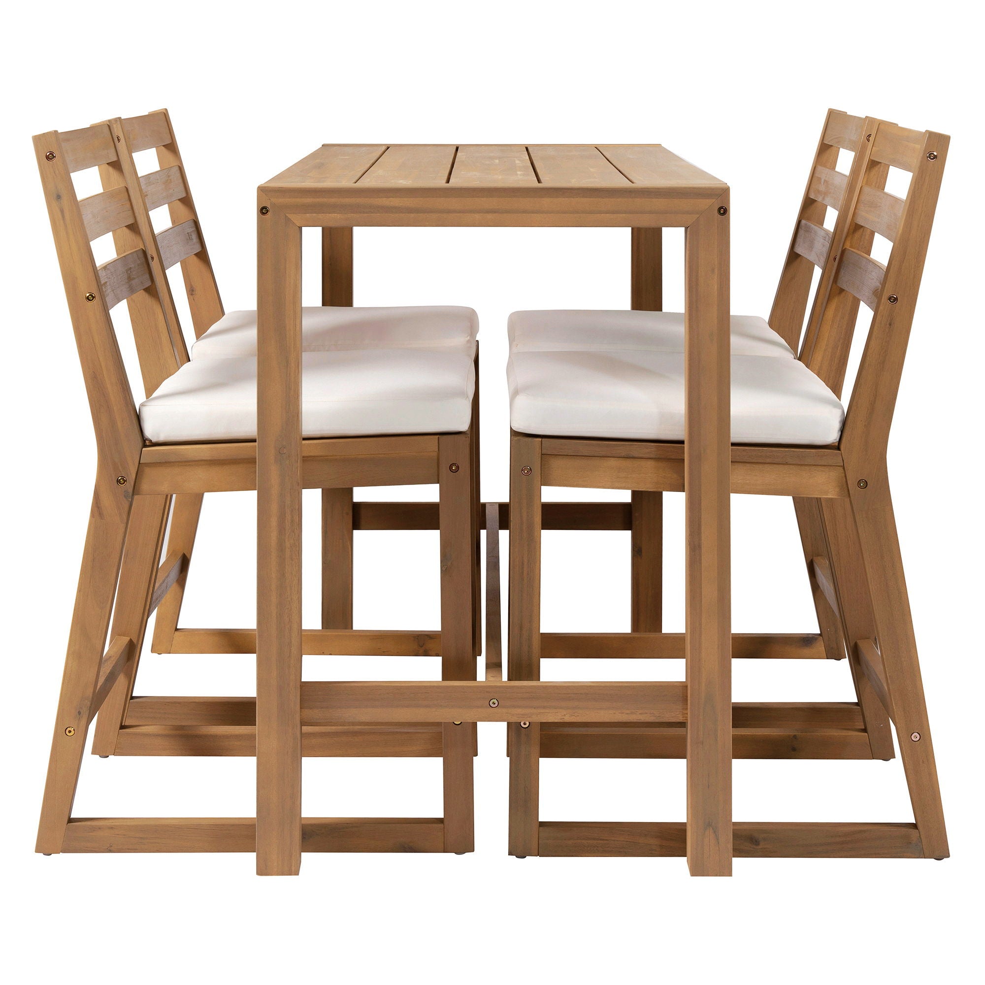 Patio Bar Set With Ergonomic Chairs