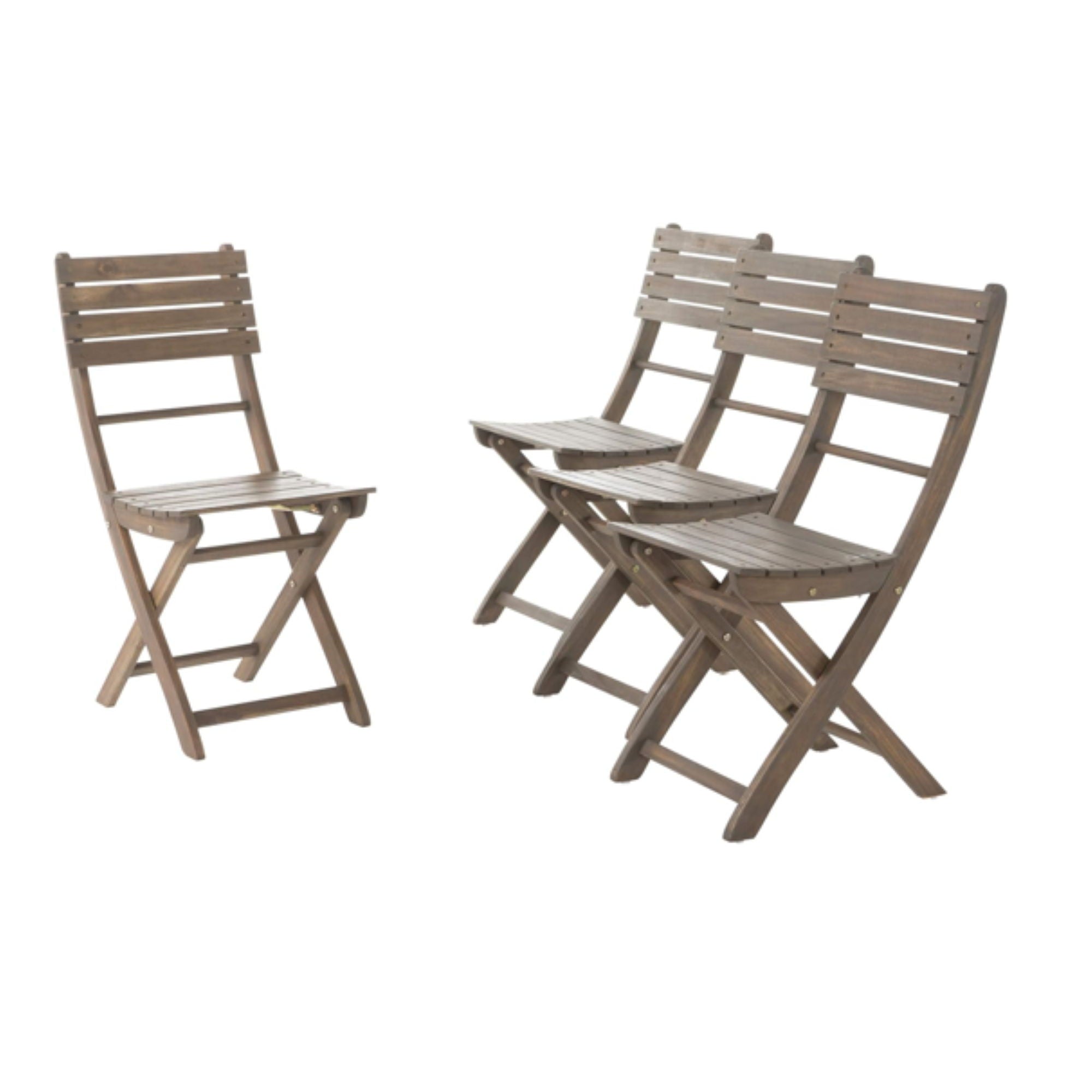 Positano - 4 Piece Foldable Chair - Gray