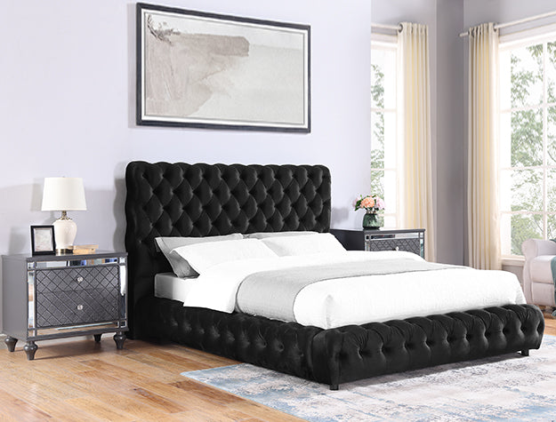 Flory Bedroom Set Platform -Black