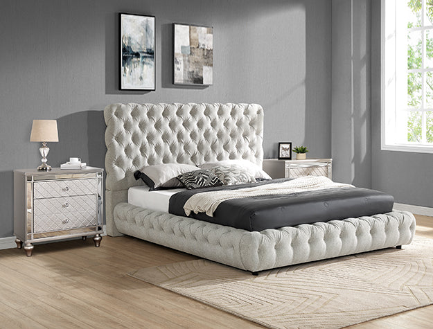 Flory Bedroom Set Platform -Dove