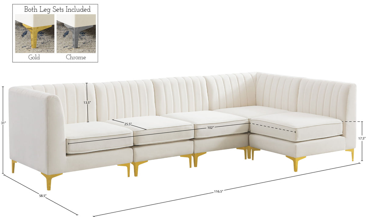 Alina - 5 Piece Modular Sectional