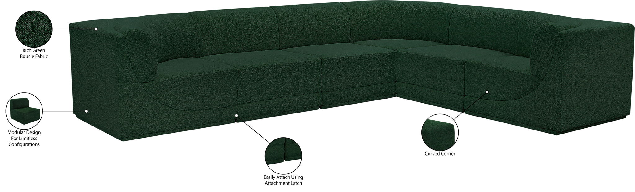 Ollie - 6 Piece Modular Sectional