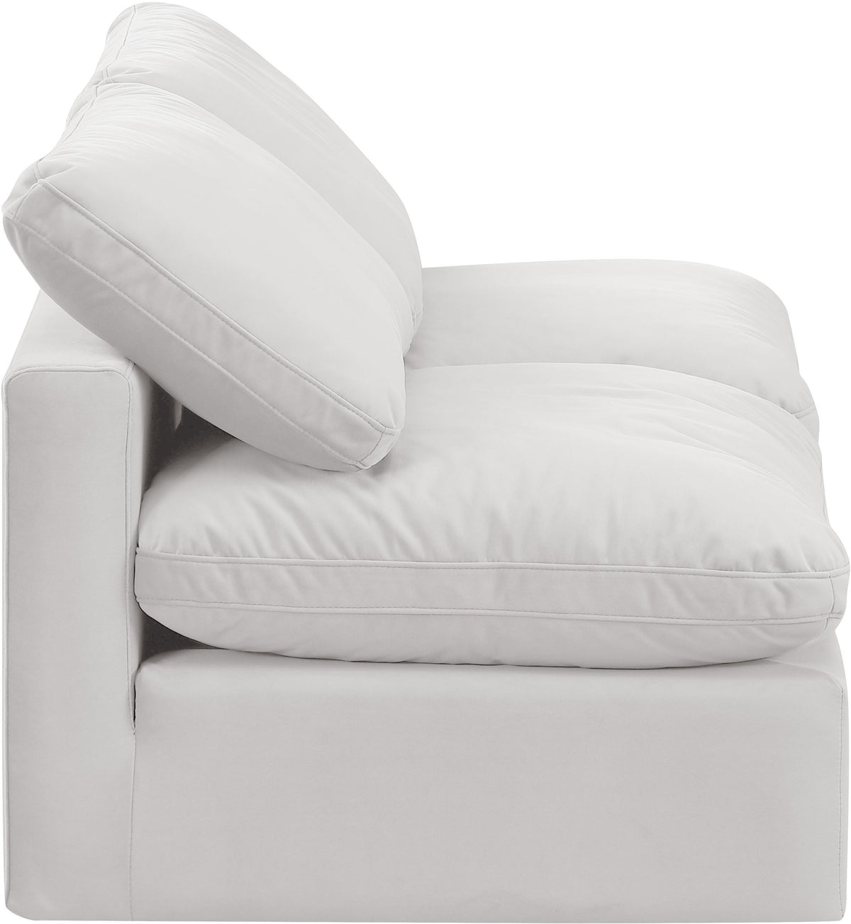 Indulge - Velvet 2 Seat Modular Armless Sofa