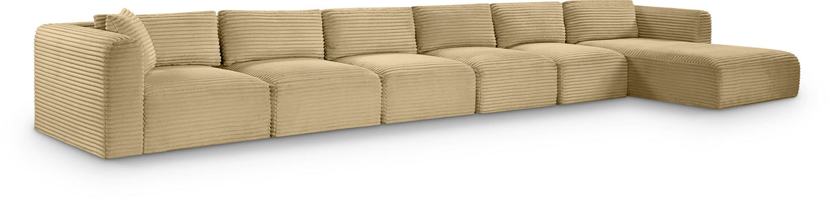 Shaggy - 6 Piece Modular Sectional With Chaise