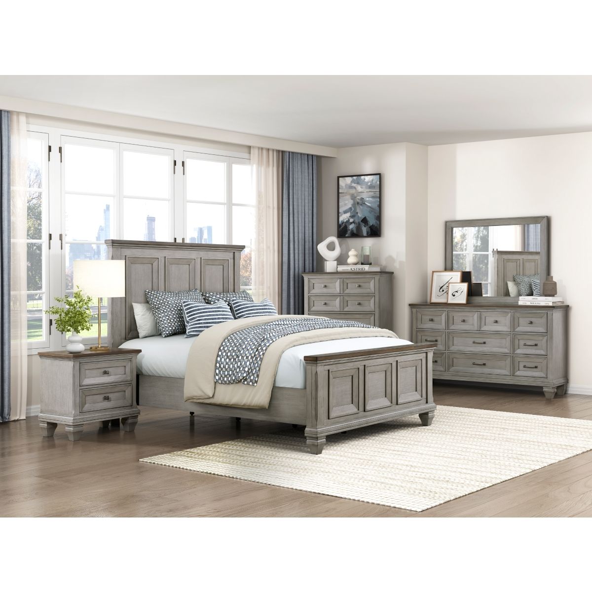 Renton - Dresser - Gray / Brown