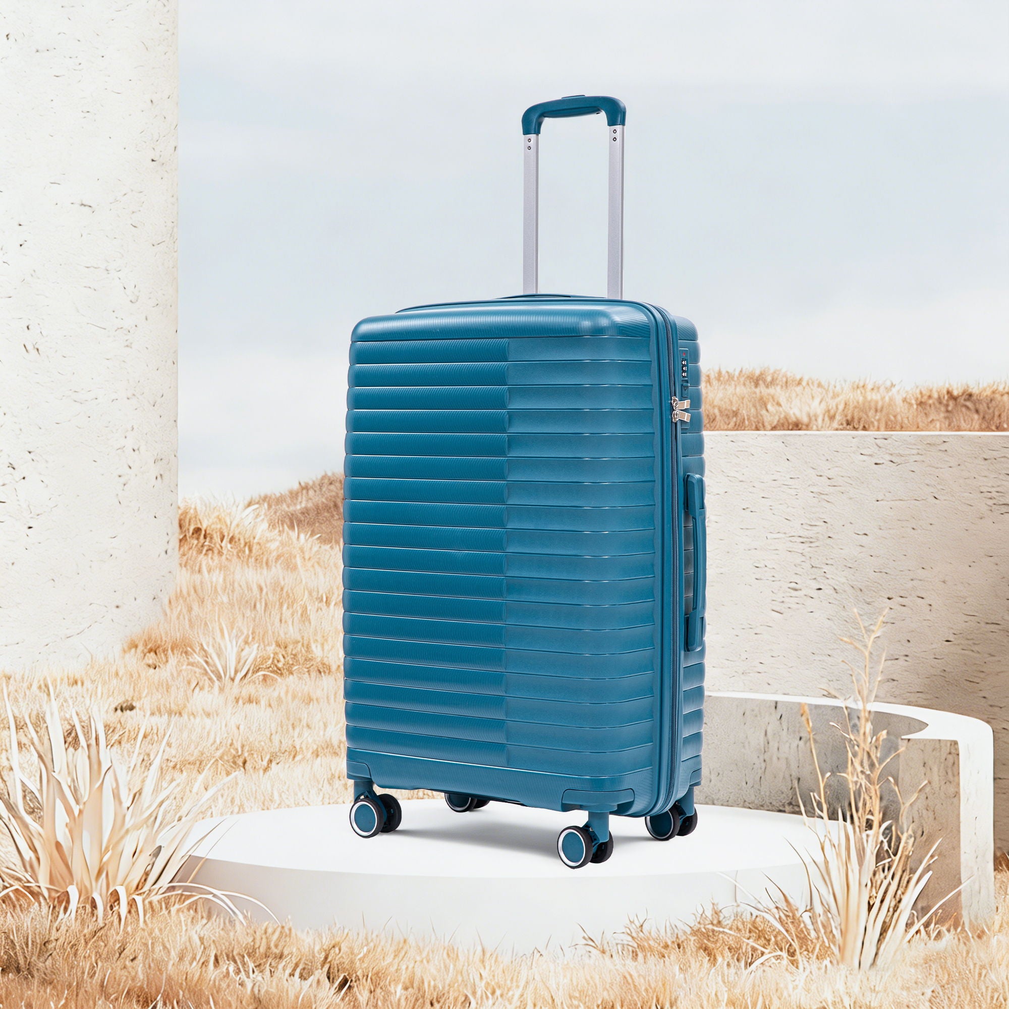 4 Piece Luggage Set, Combination Lock