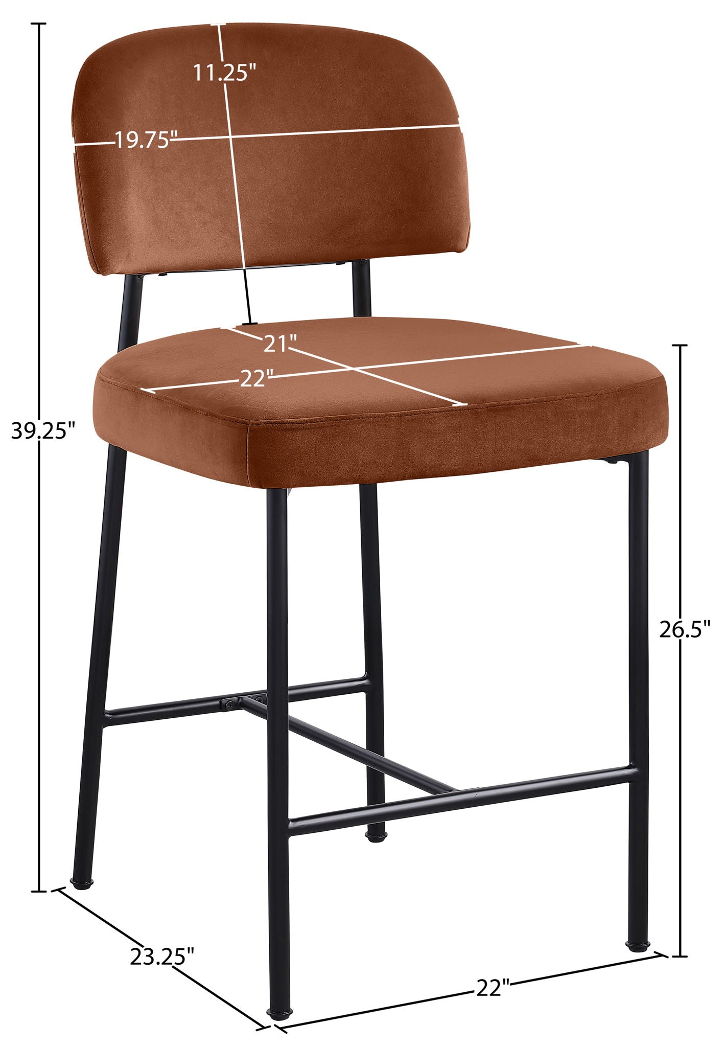 Zarelle - Performance Fabric Upholstered Counter Stool (Set of 2)