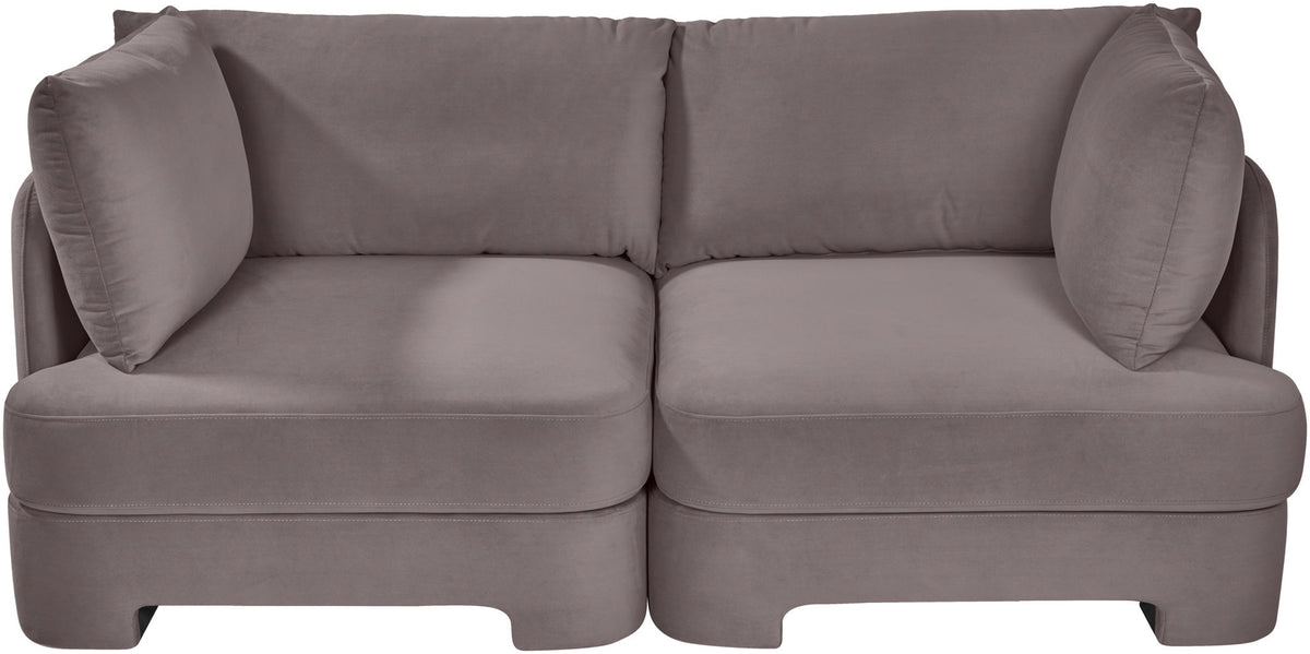 Hammond - Velvet Performance Fabric Upholstered 2 Piece Loveseat