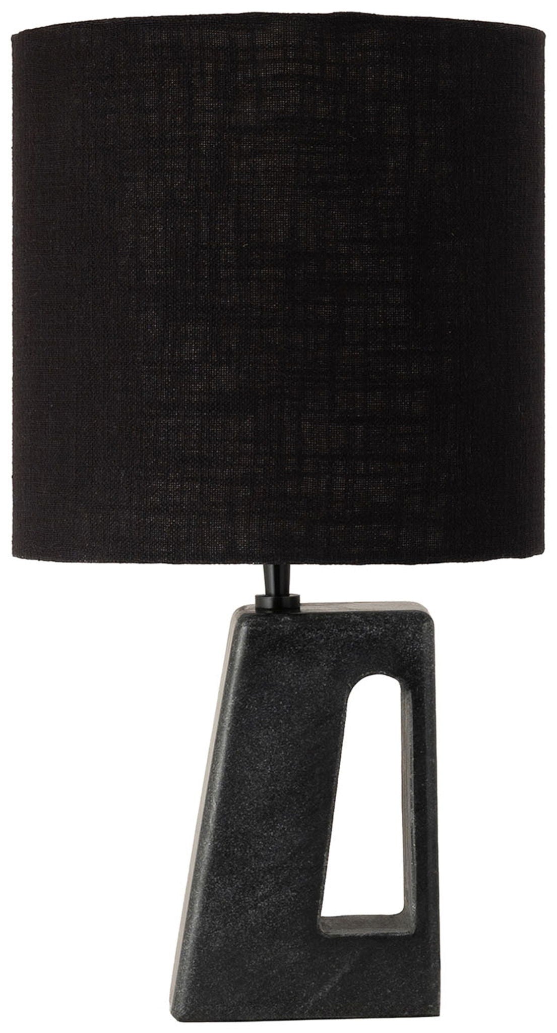 Vellum - Genuine Marble Base And Linen Textured Fabric Shade Table Lamp