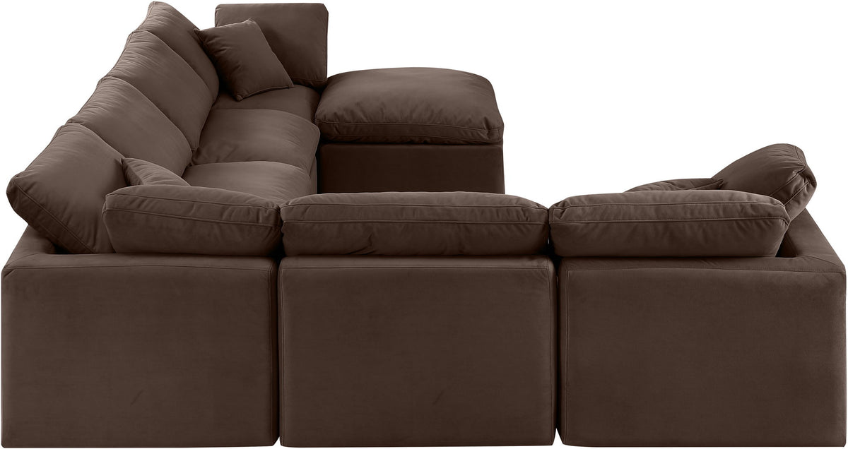 Indulge - Velvet 7 Piece Modular Sectional