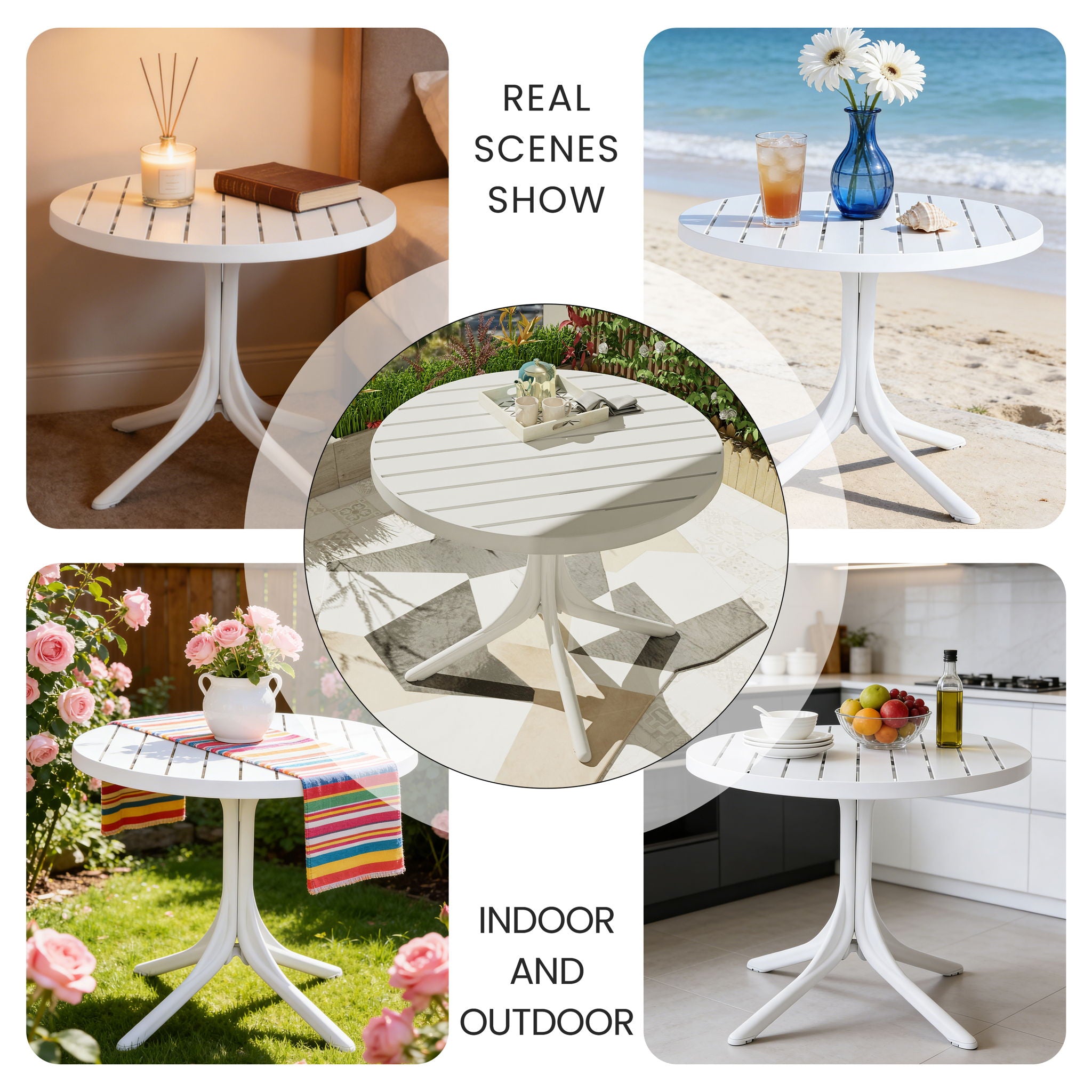 Round Table - White