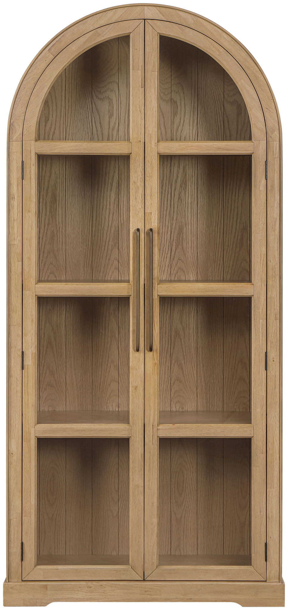 Corva - Solid Wood, Oak Veneer And Stainless Steel Storage Cabinet