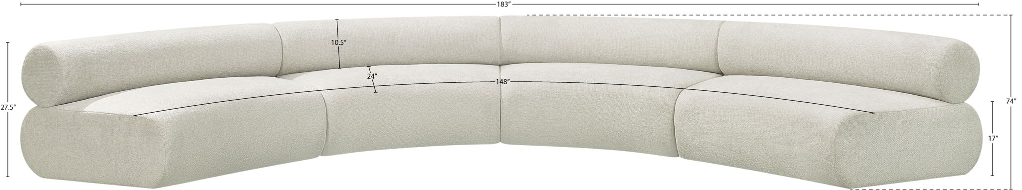 Bale - 4 Piece Modular U-Shaped Sofa