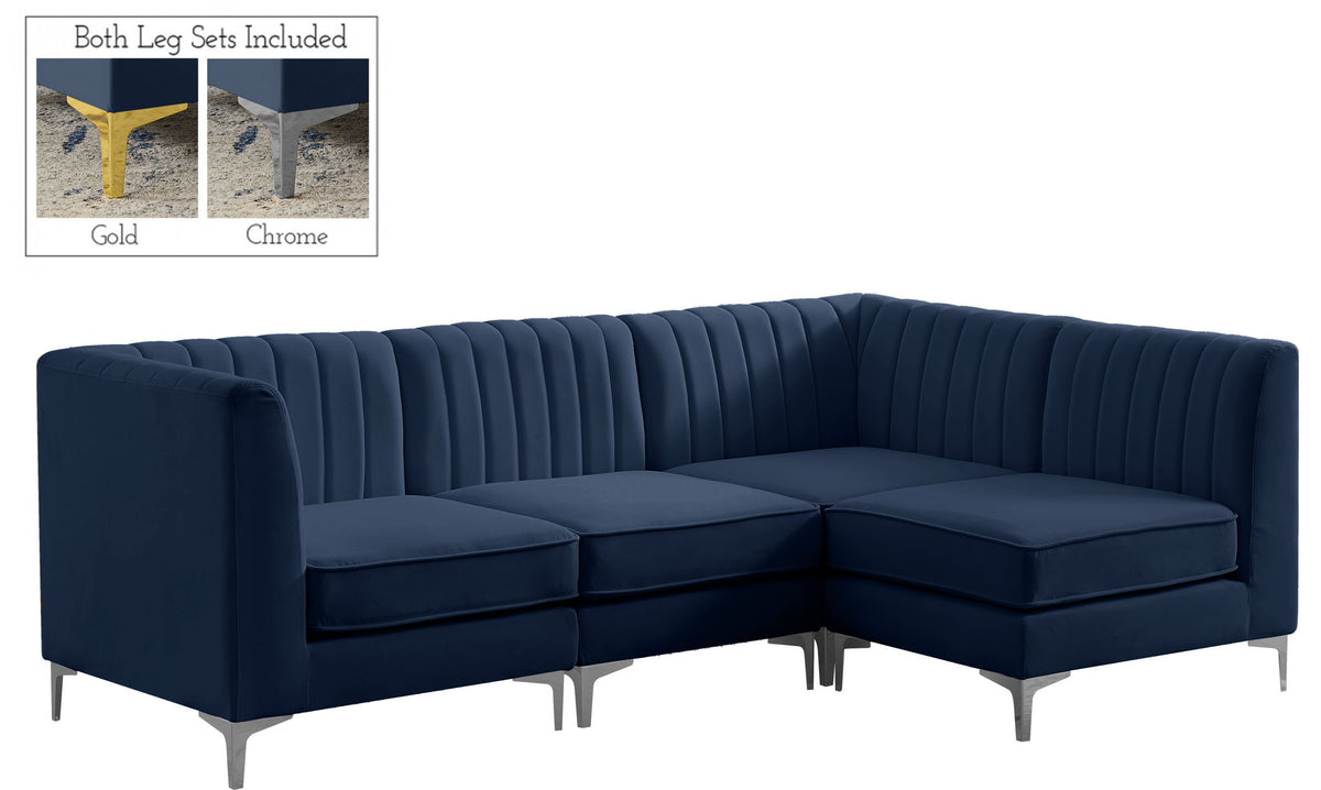 Alina - 4 Piece Modular L-Shaped Sectional
