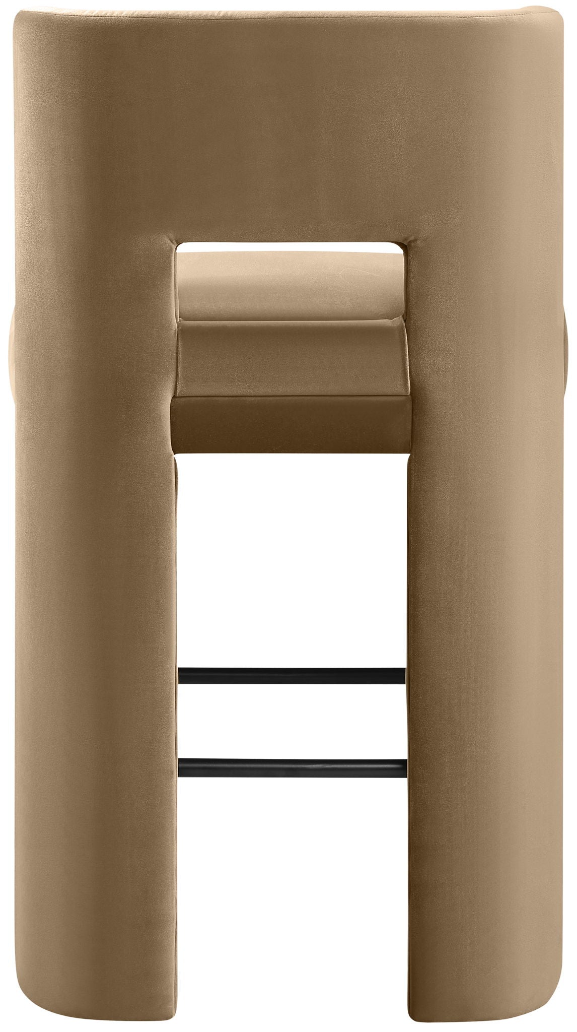 Zuno - Velvet Performance Fabric Upholstered Bar Stool (Set of 2)