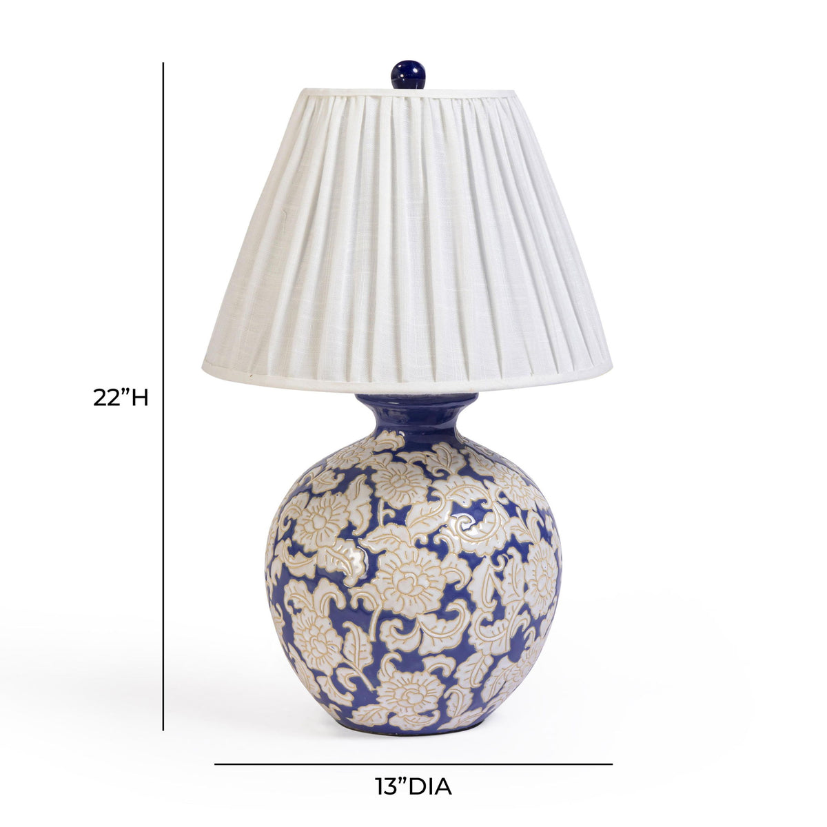 Diana - Table Lamp - Blue & White