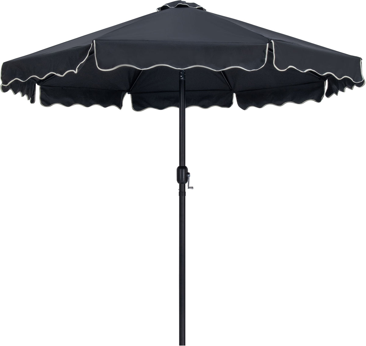 Amalfi - Patio Umbrella - Black Base / Black Pole