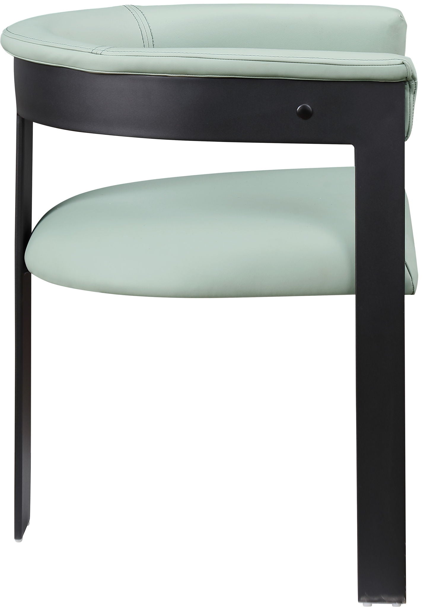 Romeo - Faux Leather Dining Chair With Black Base (Set of 2)